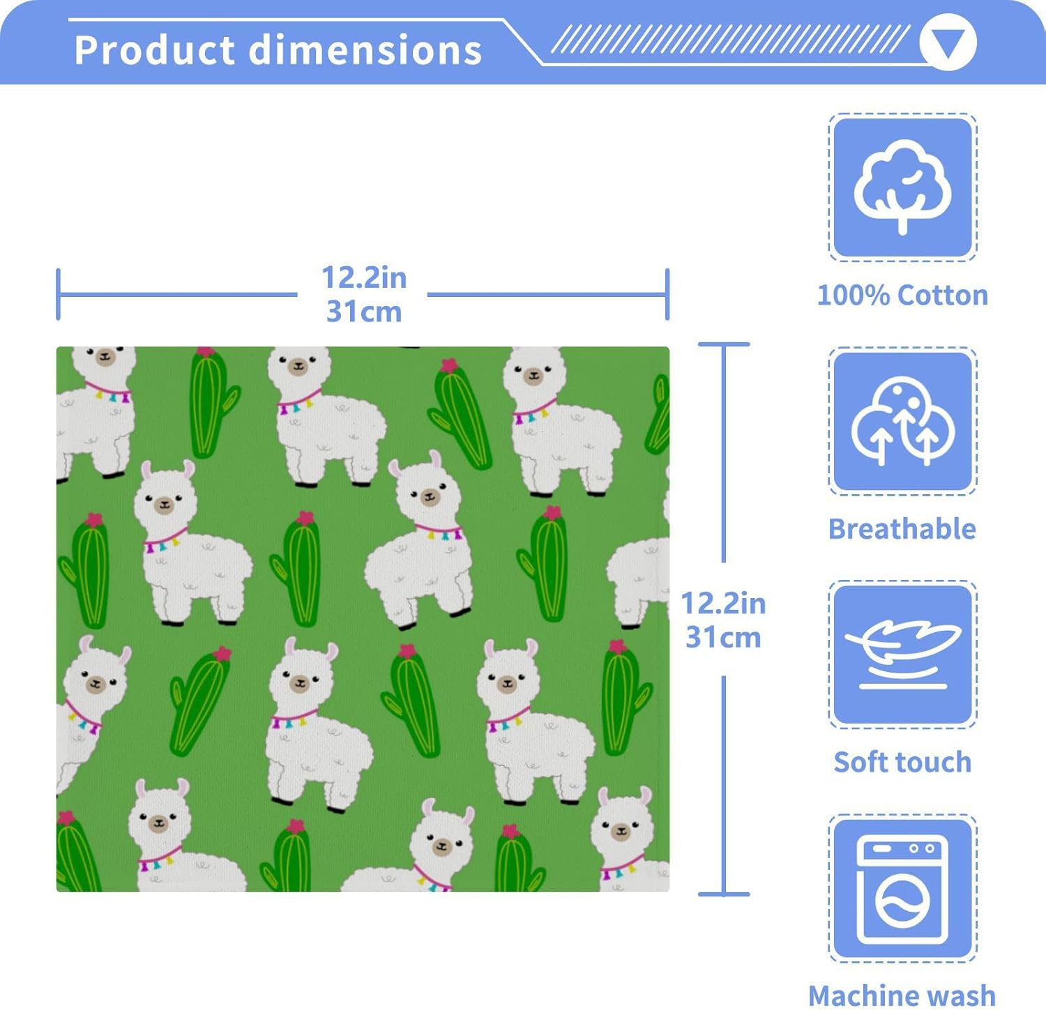 Adorable Llama Washcloth for Babies