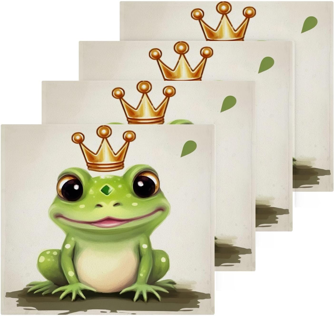 Frog Washcloth Set Soft Cotton for Face Hand