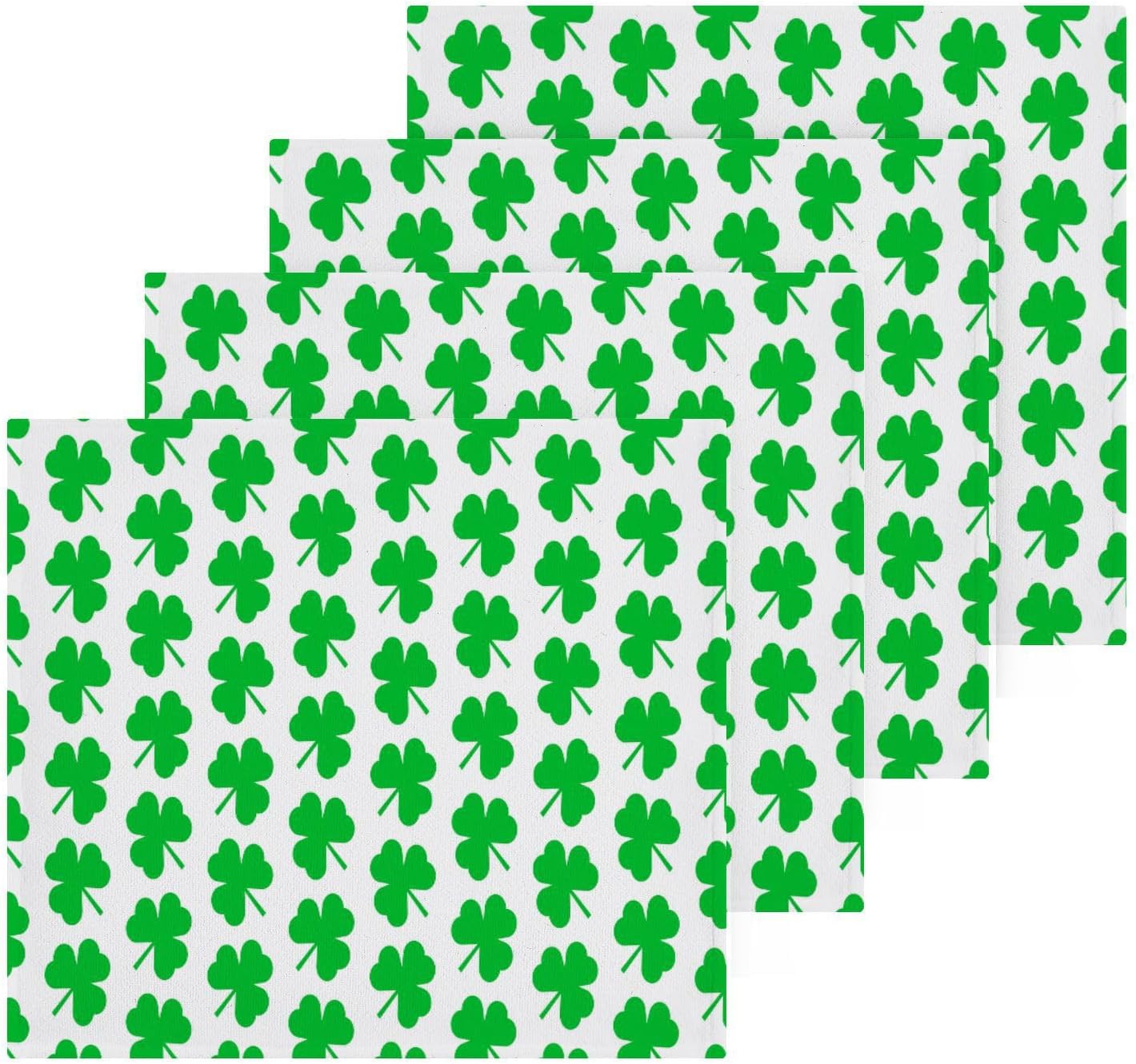 St Patrick Day Washcloths 2 Pack Soft Absorbent Cotton Towels