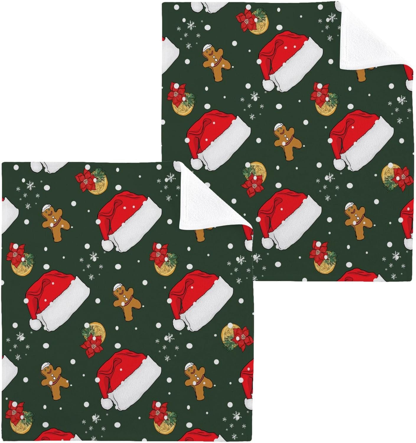 Xigua Christmas Hats Washcloth Set