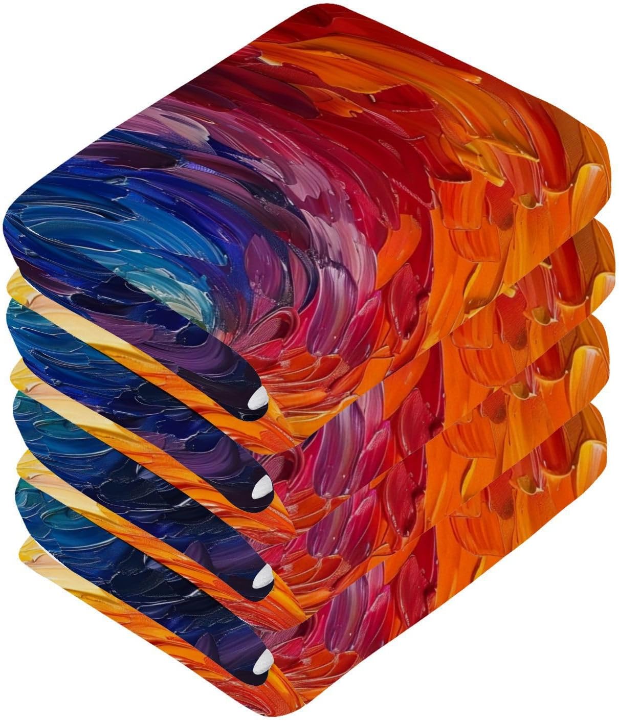 Tie Dye Washcloth Set - Soft Reusable and Versatile for Home Travel
