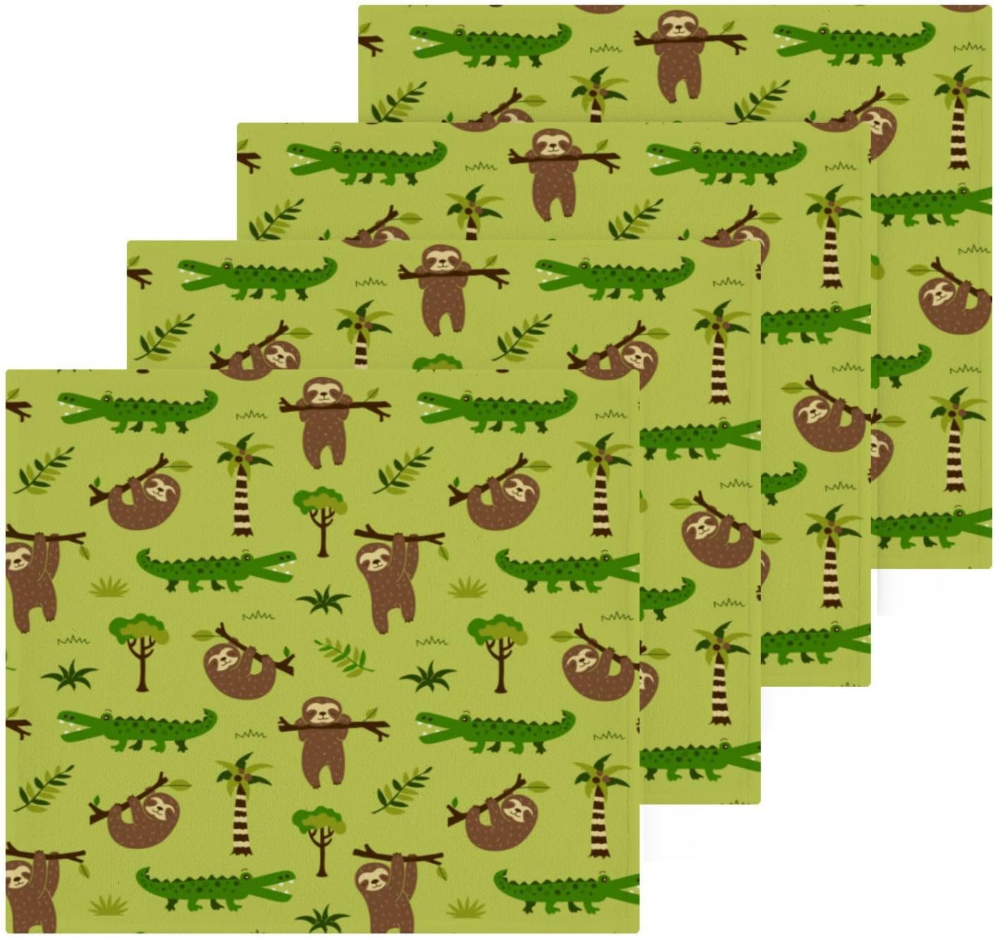 Perfectly Plush Sloth Washcloths 2-Pack