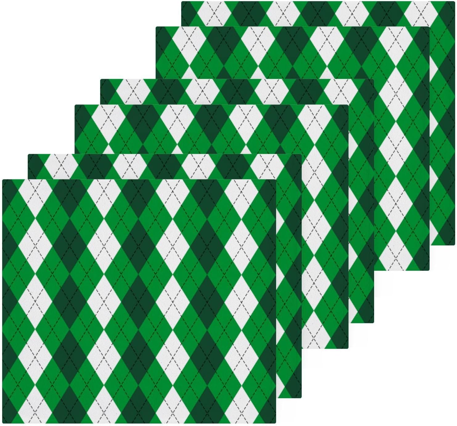 St Patricks Plaid Washcloth Set Soft PAK 2-Pack