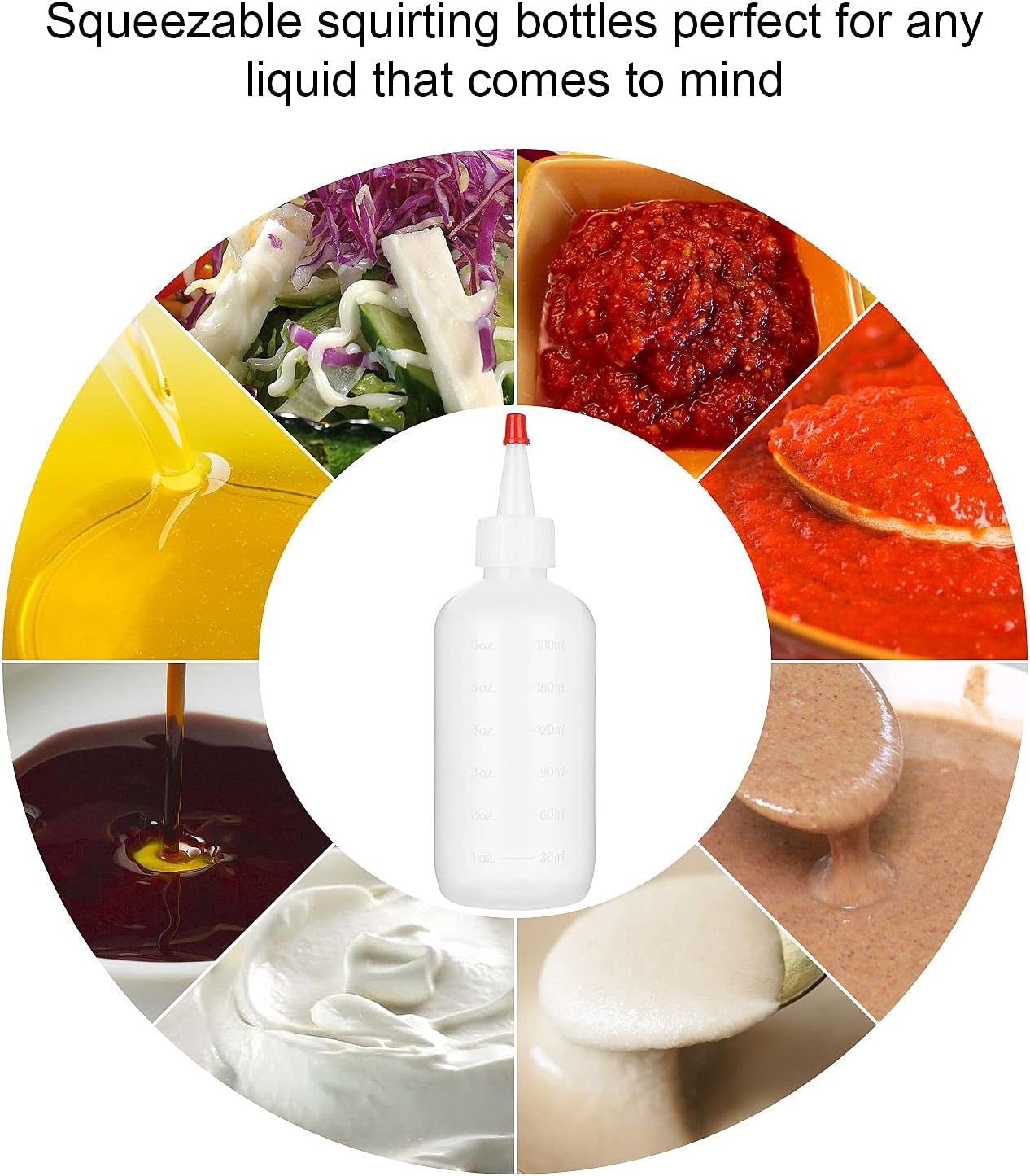 Condiment Squeeze Bottles Set