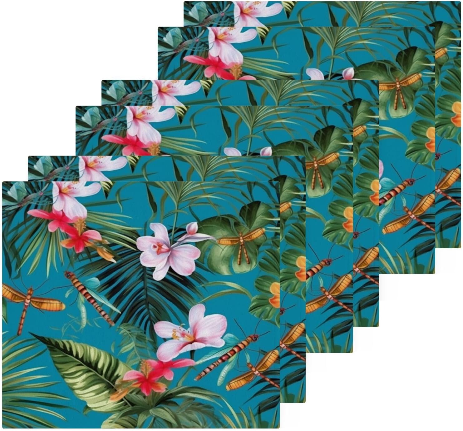 Quality Palm Flower Washcloth Set