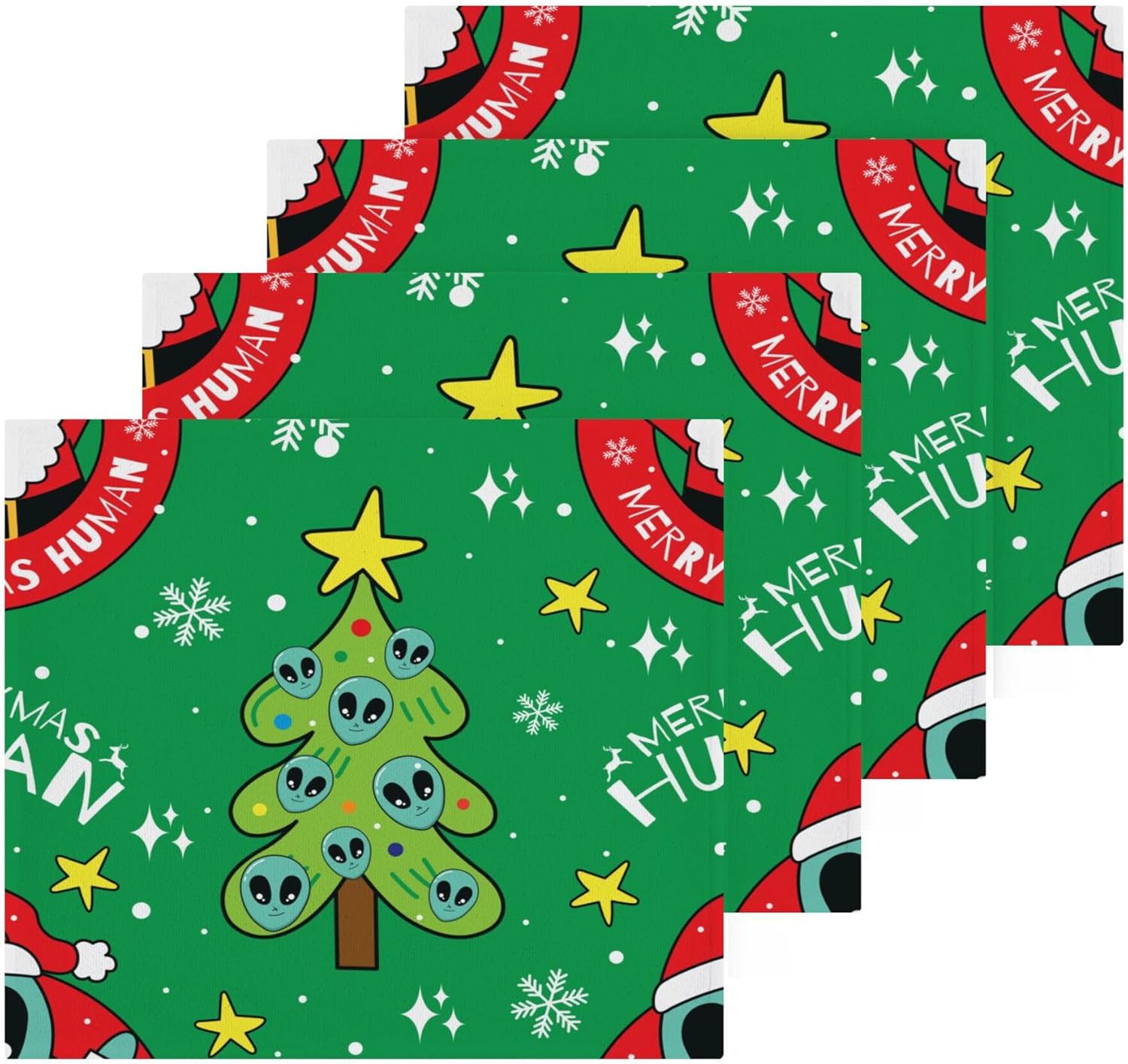Xigua Christmas Santa Washcloth Set