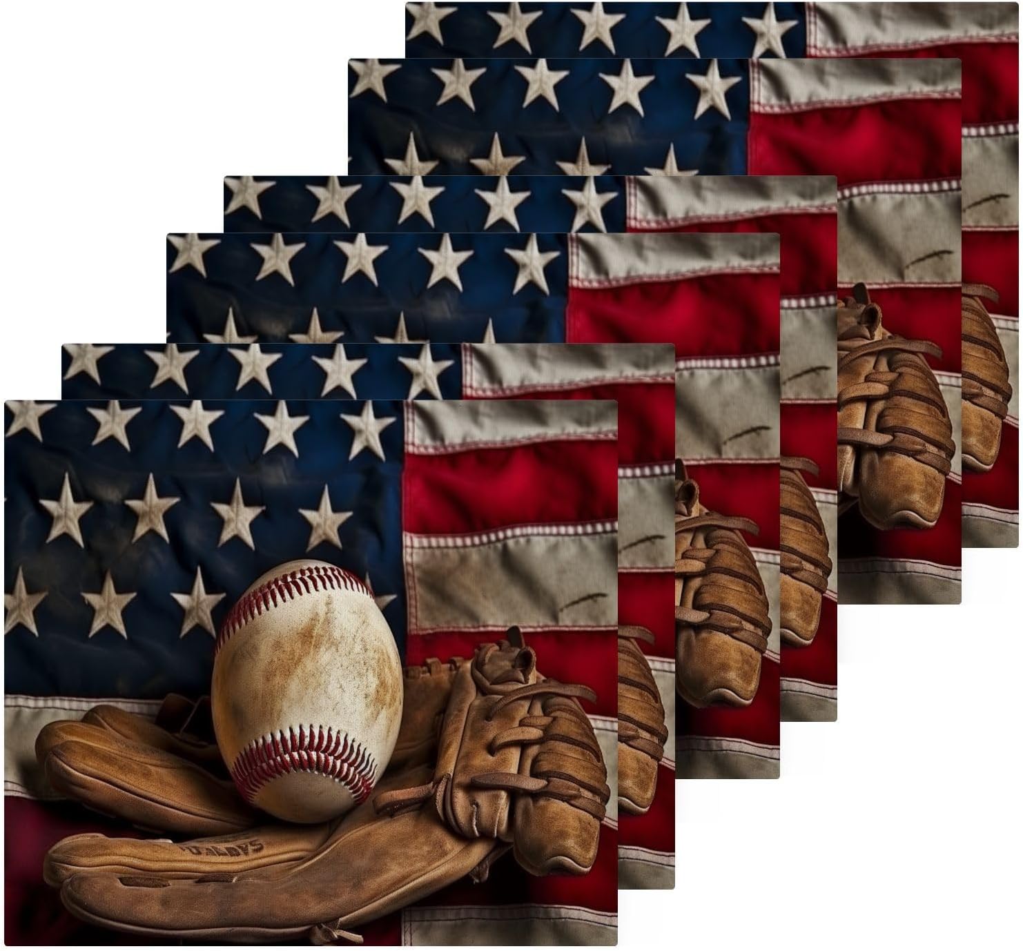 Baseball Washcloth Set for Babies and Kids 2-Pack