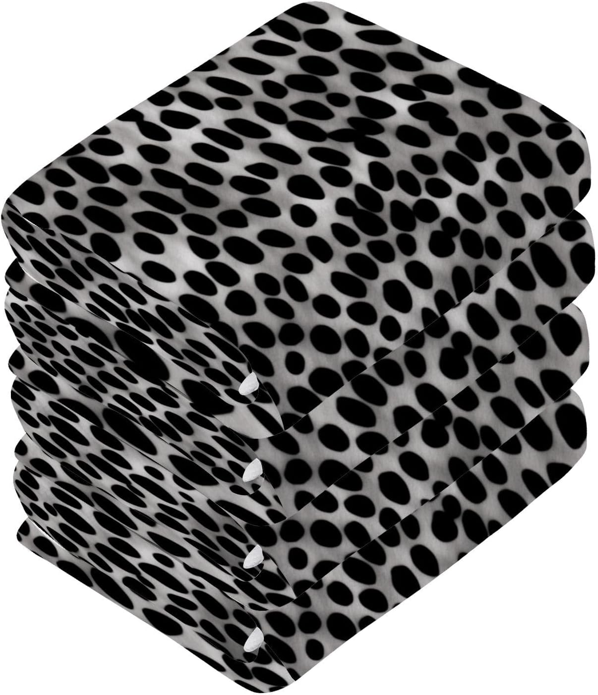 Leopard Print Cotton Washcloth Set for Babies Kids