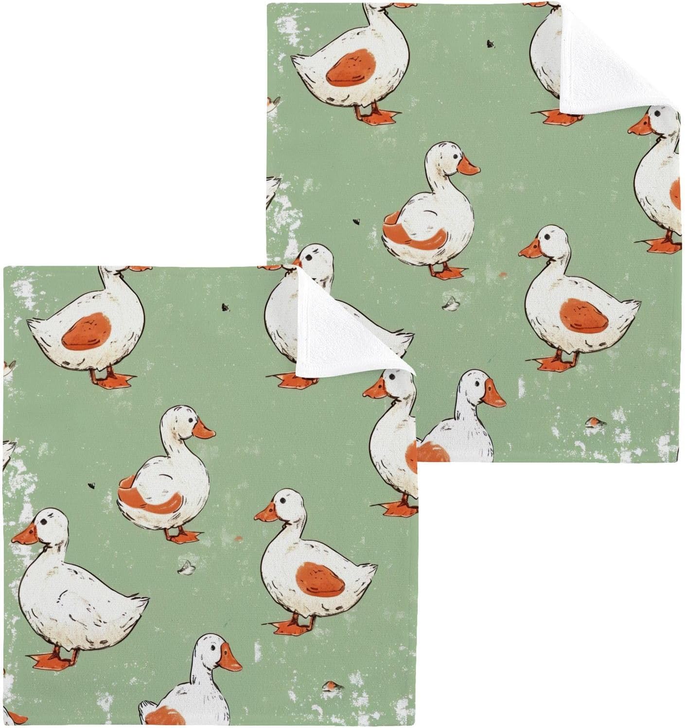 YETTASBIN Cartoon Duck Washcloths 2 Pack 1
