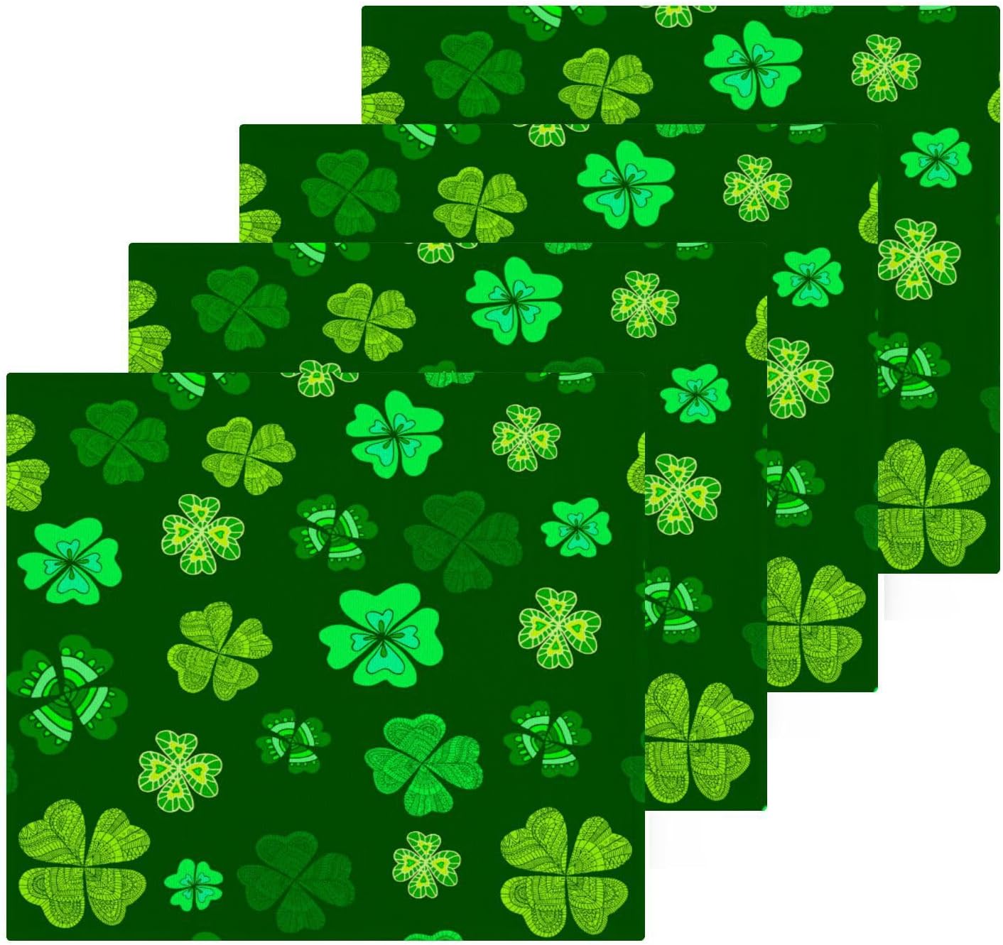 St Patricks Day Washcloths 2 Pack Soft Absorbent Cotton