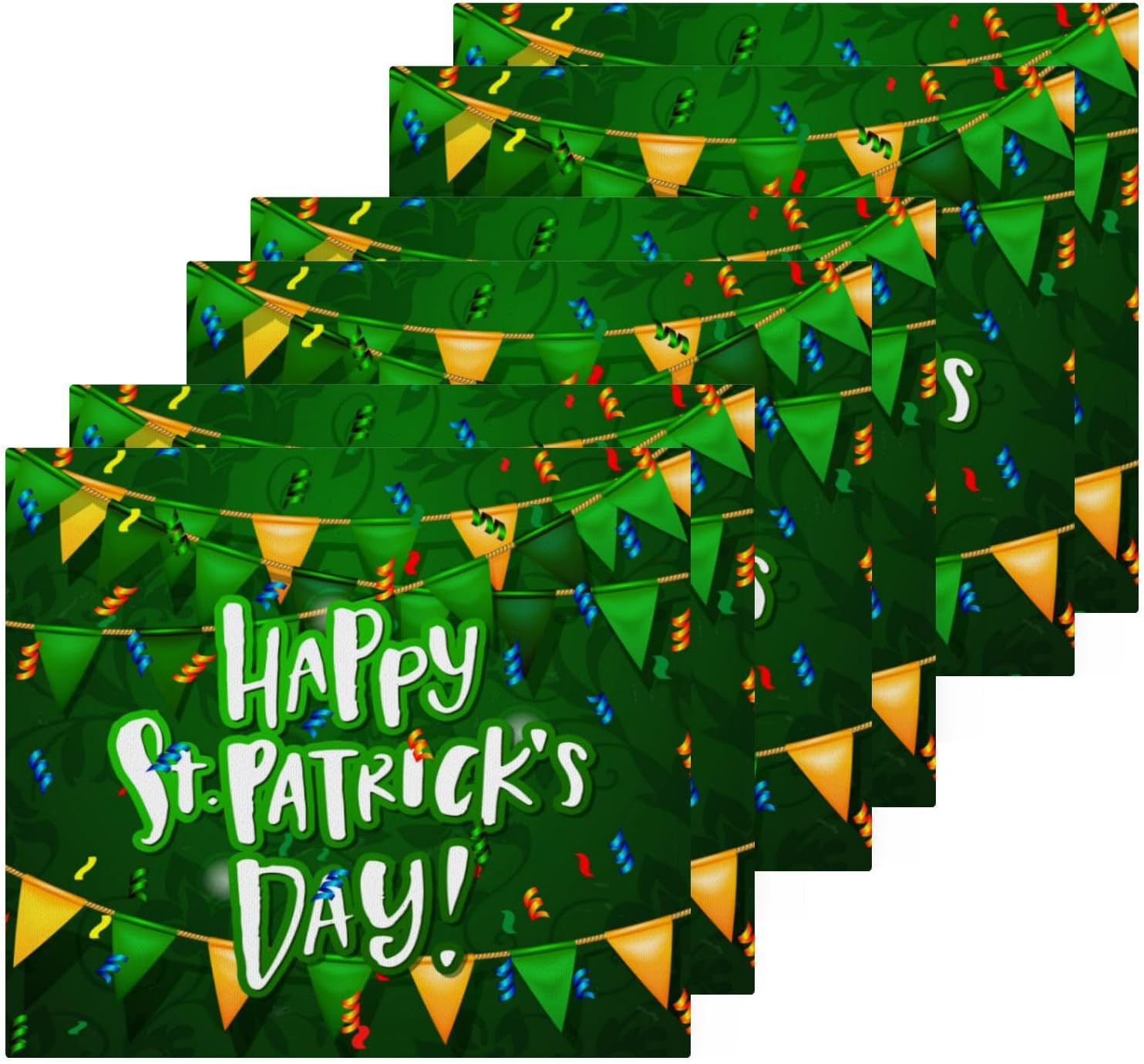 St Patricks Day Washcloth Set Soft Reusable