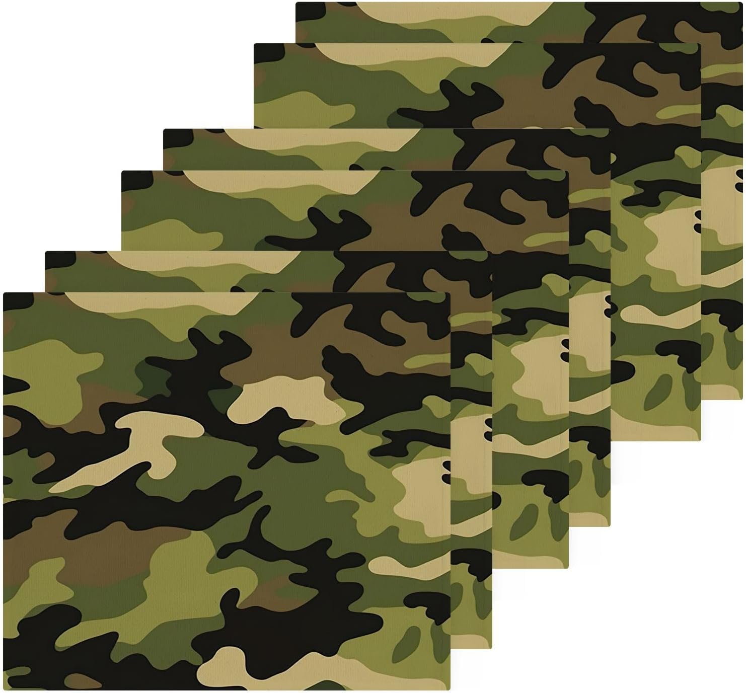 Camo Washcloths 2 Pack Soft Absorbent Cotton Face Towels