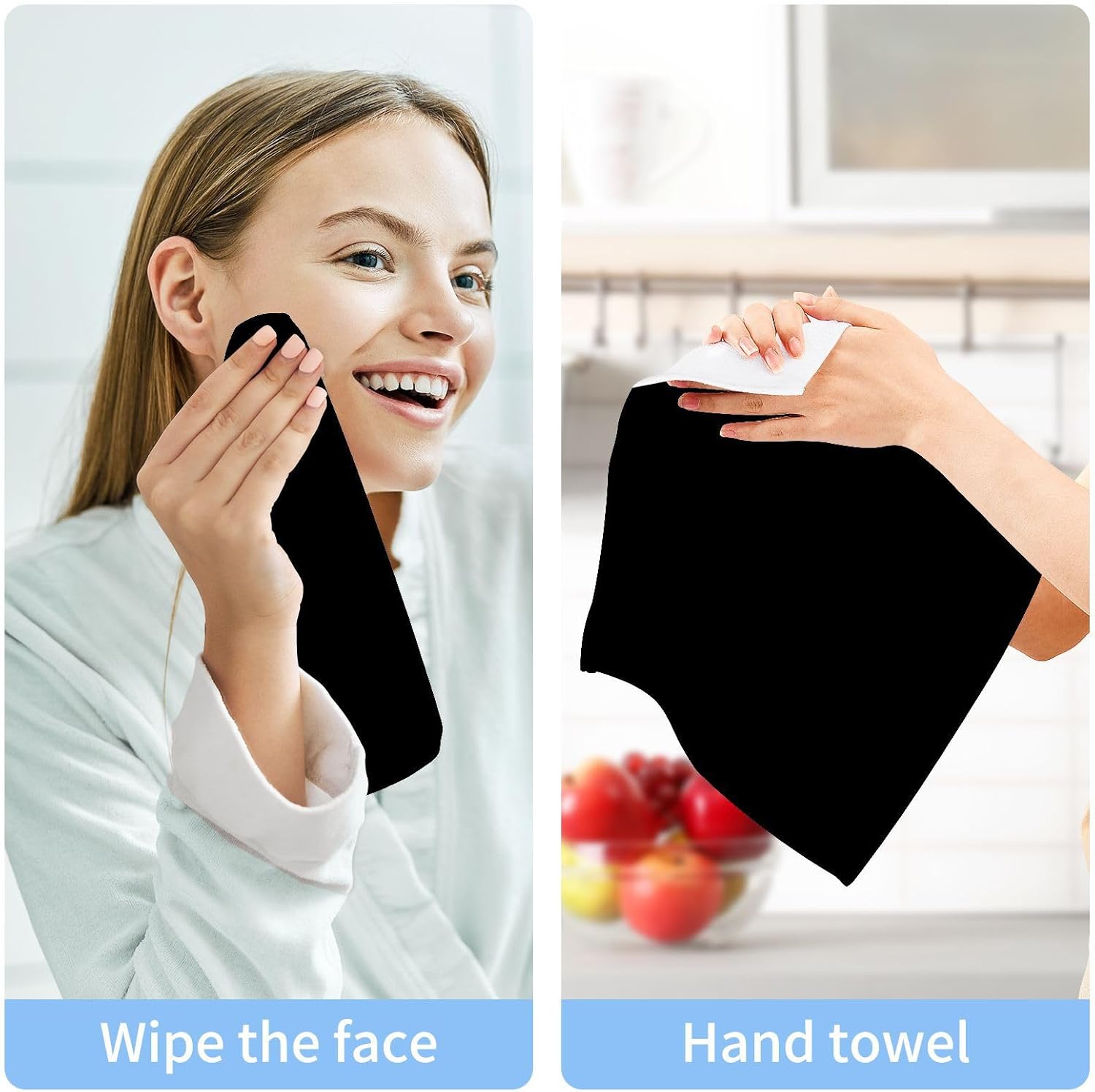 Reusable Soft Face Towels 2-Pack