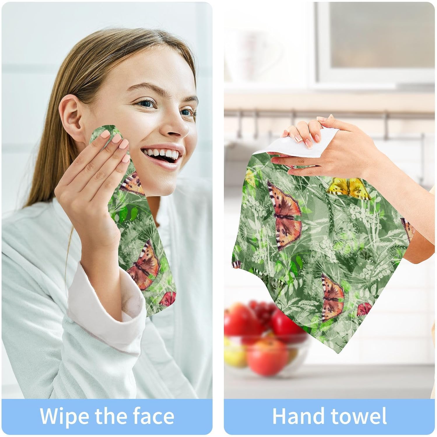 VINTAGE BUTTERFLY BABY FACE WASHimals 2 Pack