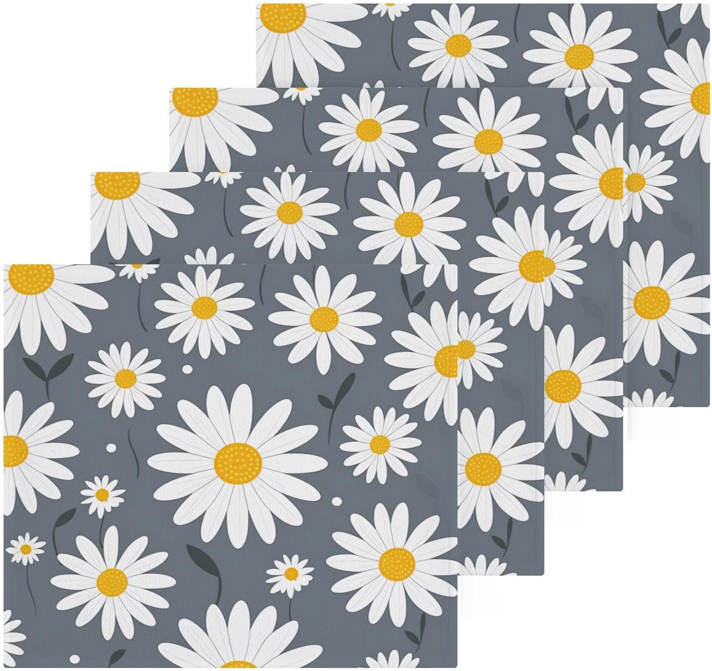 Daisy Flower Washcloth Set 2-Piece