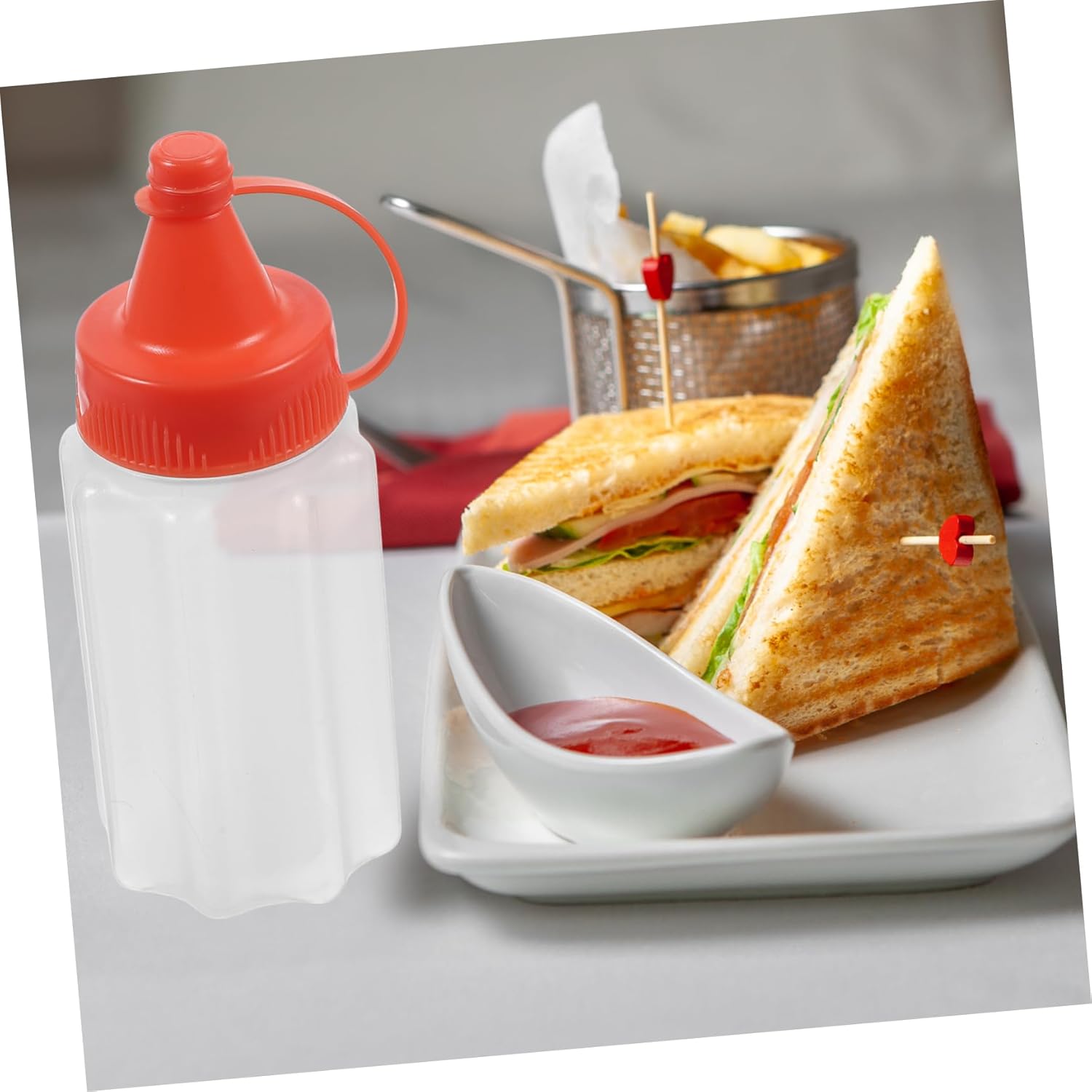 Zerodeko 4PCS Condiment Squeeze Bottles Set