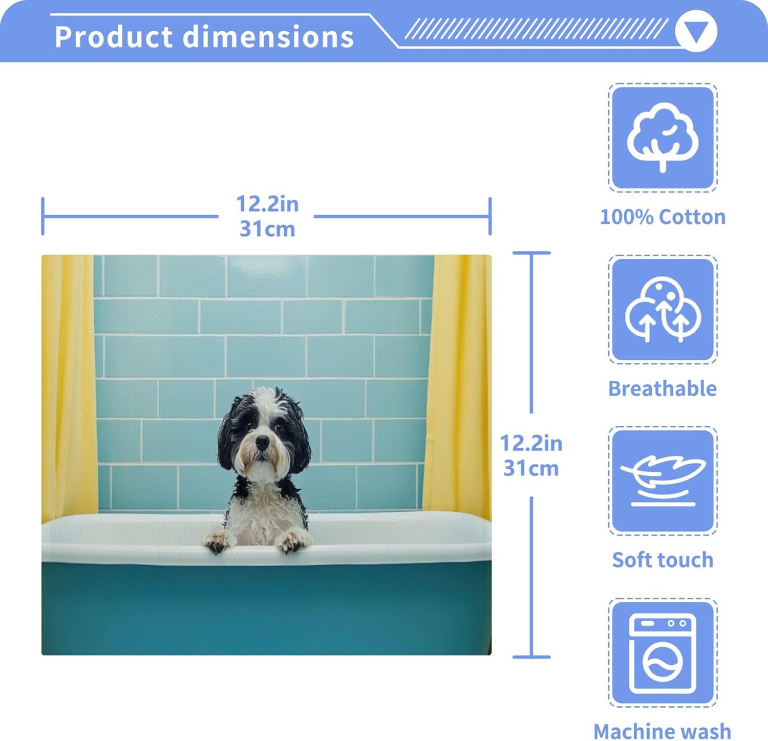 Durable Dog Towels Set for Bathtubs