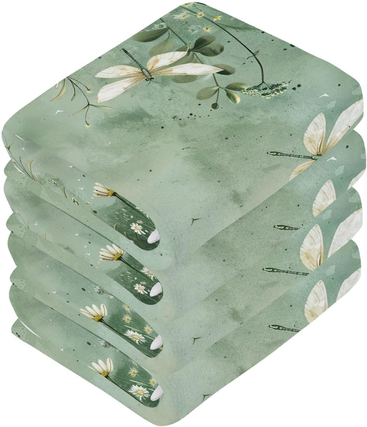 Dragonfly Soft Washcloth Set 2-Piece 12x12 inches