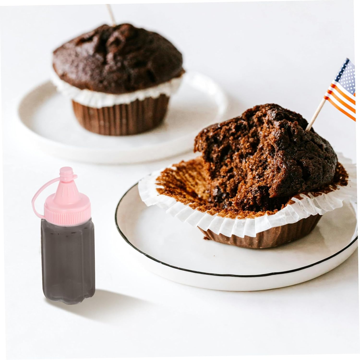 MAGICLULU Plastic Squeeze Bottle Durable Condiment dispenser for Home Restaurant Kitchen Use