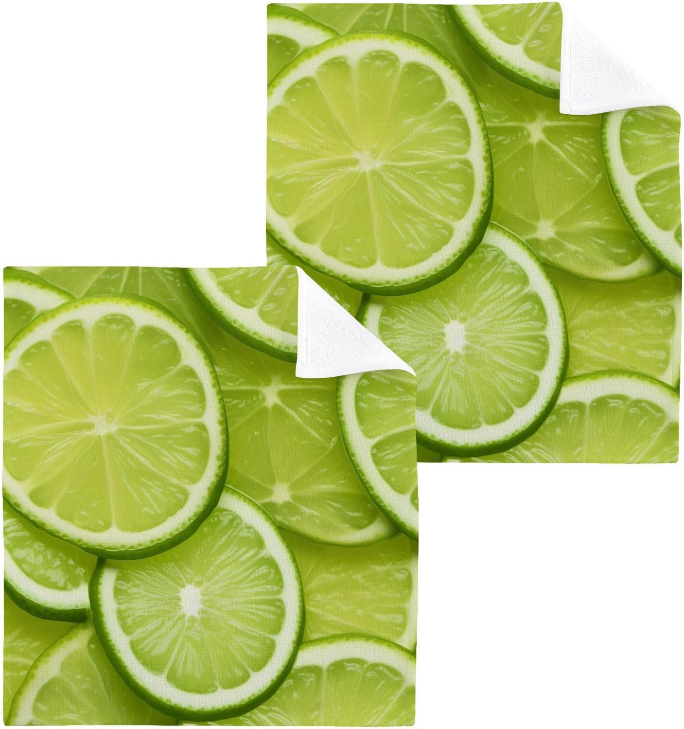 Soft Citrate lime Lemon Washcloth for Baby Adults Reusable Washable
