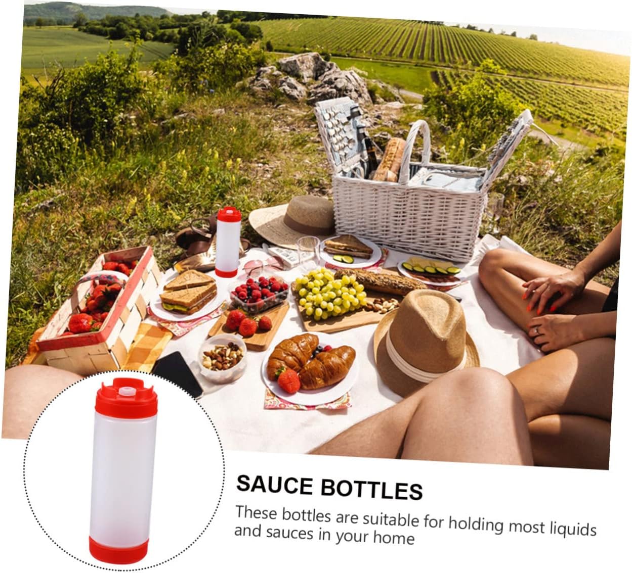 Versatile Jam Squeeze Bottle for Ketchup Mayonnaise Mustard