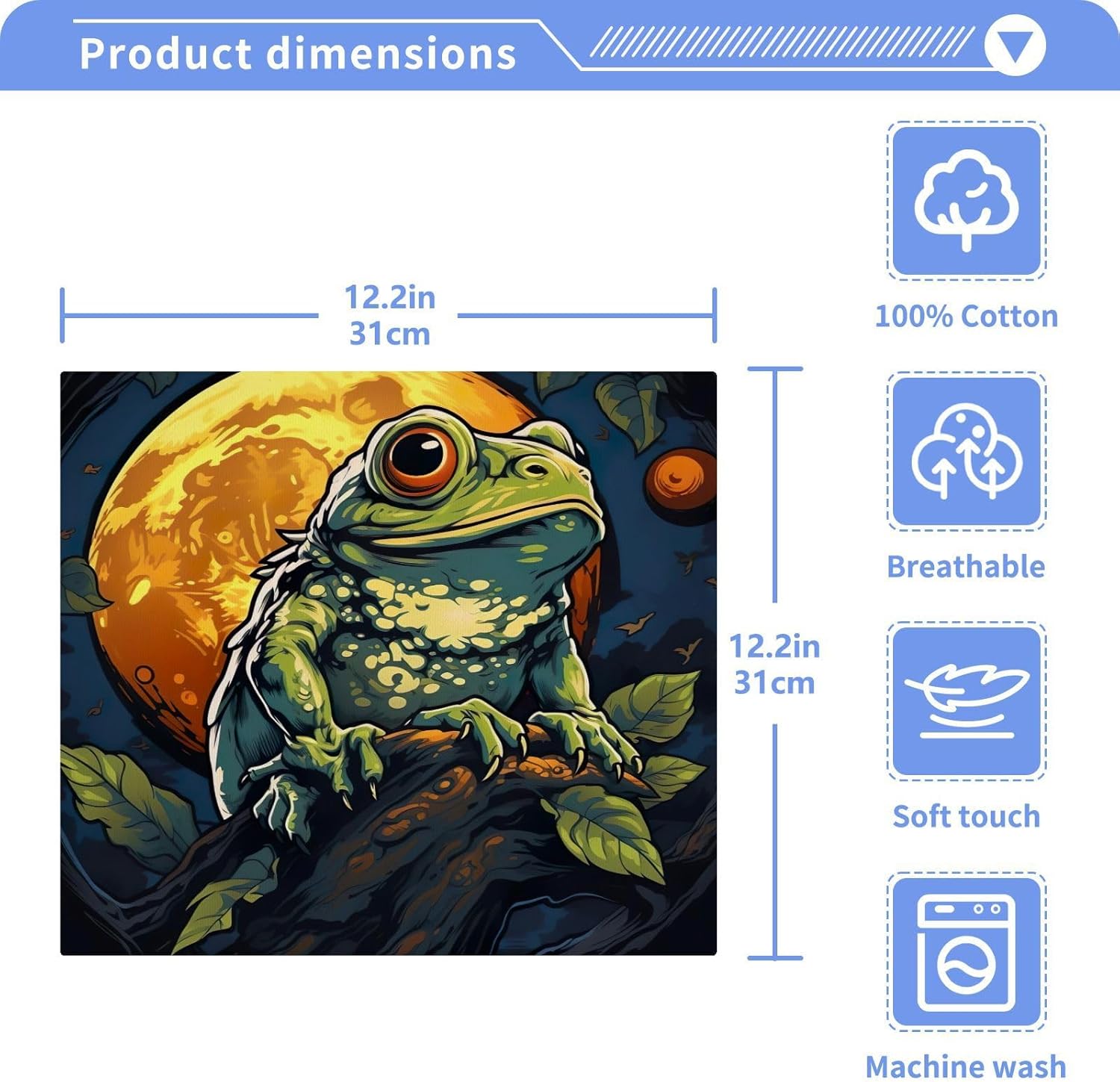 Soft 12x12 Washcloths for Face Hand - Reusable