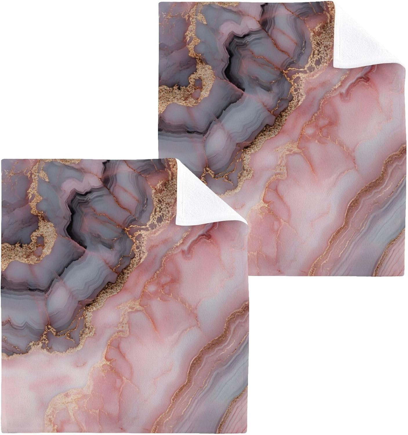 High-Quality Gray Agate Washcloth Set