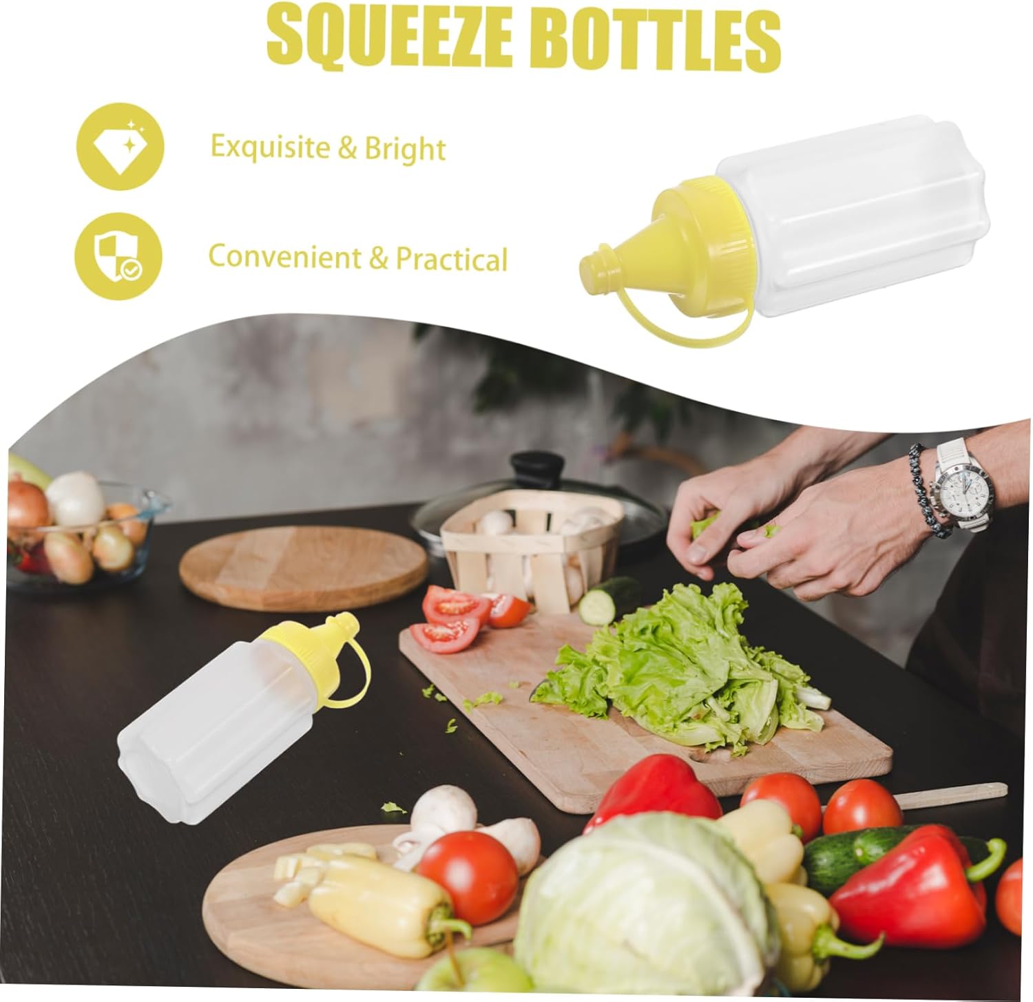 Cabilock Squeeze Bottle Perfect for Storage Squeeze Condiments