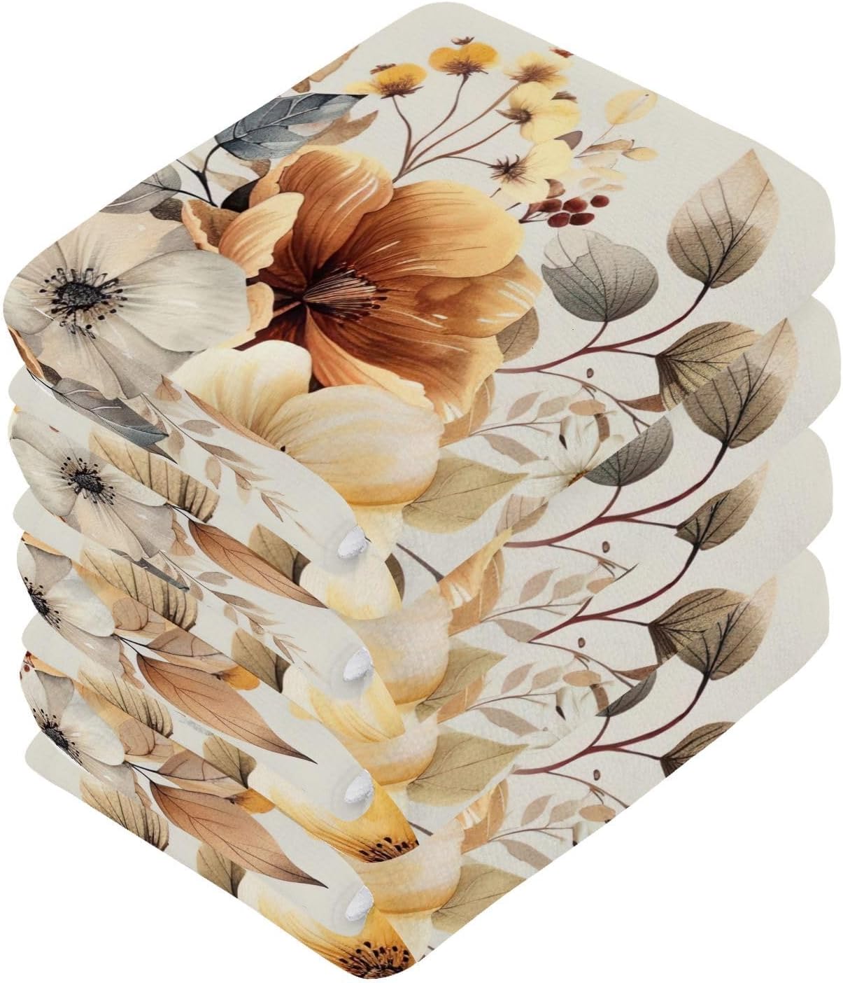 YETTASBIN Beautiful Flower Washcloths 2 Pack 1