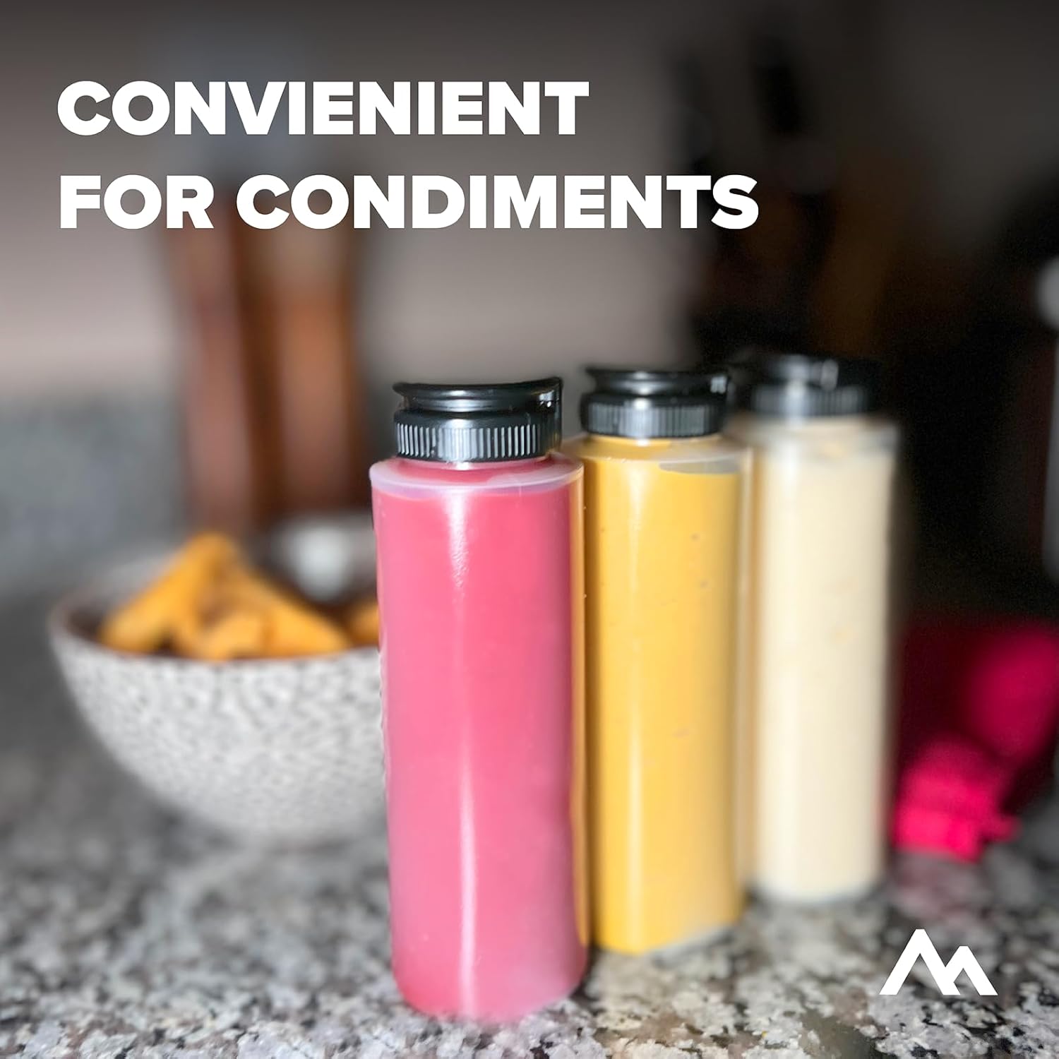 Pinnacle Mercantile Squeeze Bottle Caps - Yellow Replacement Condiment Caps