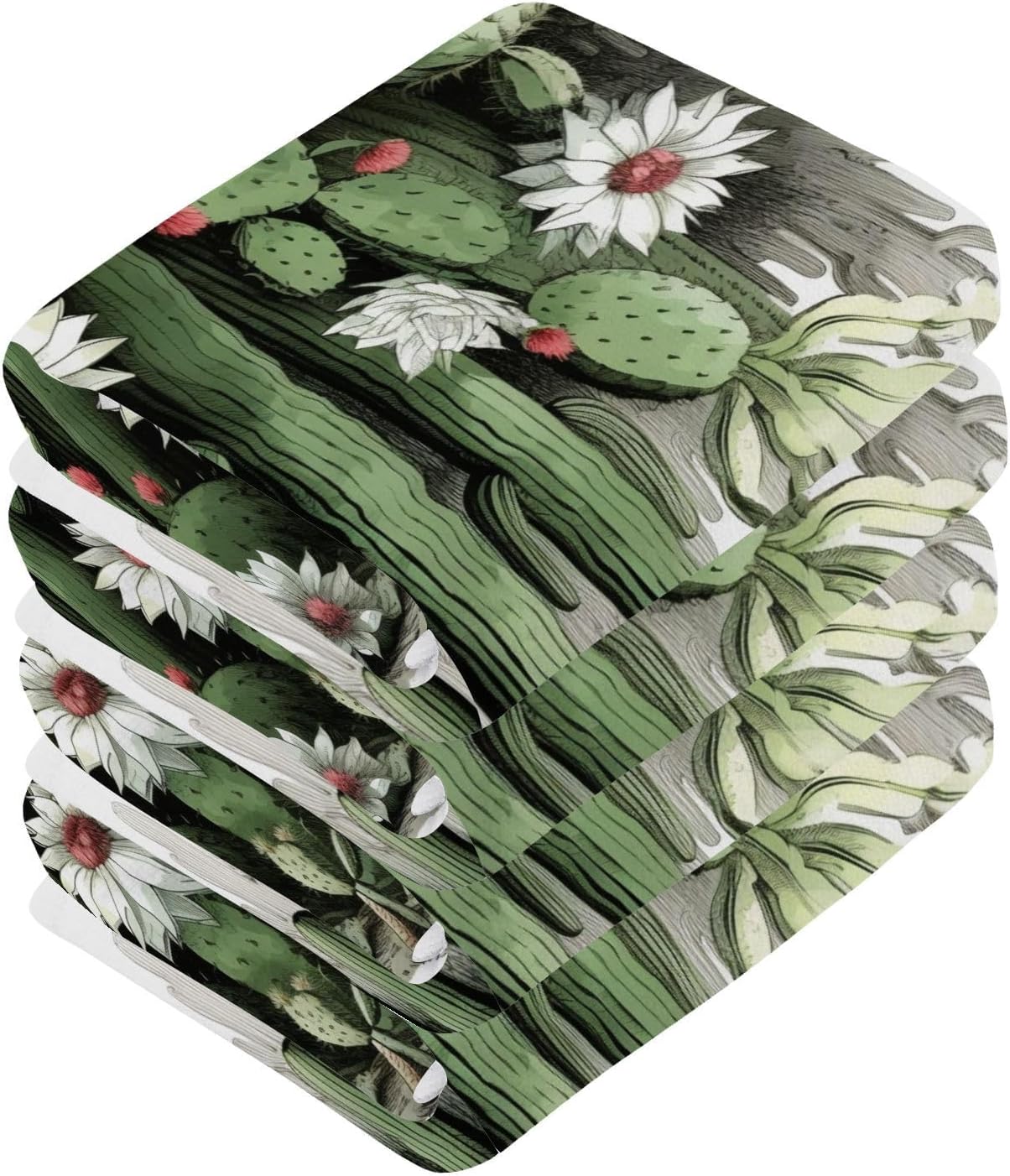 Soft Reusable Washcloths for Face Bath 12x12 inch Multi-Use