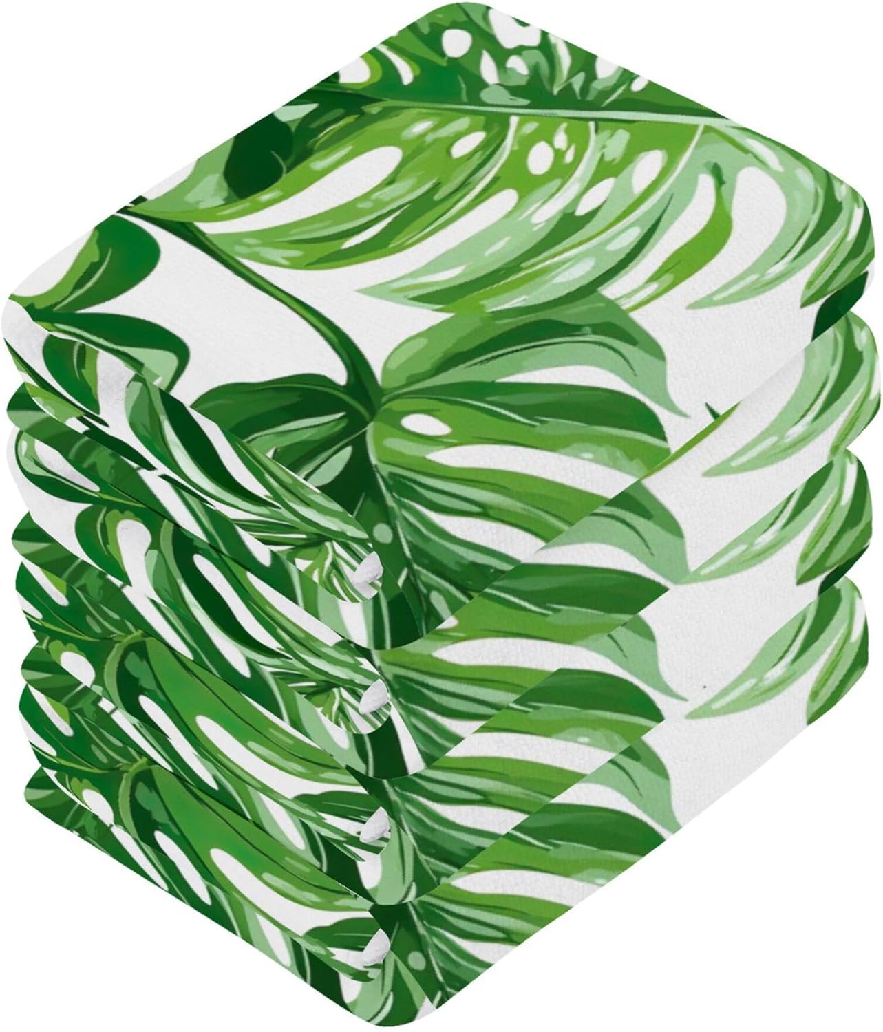 Tropical Leaves Washcloth Set