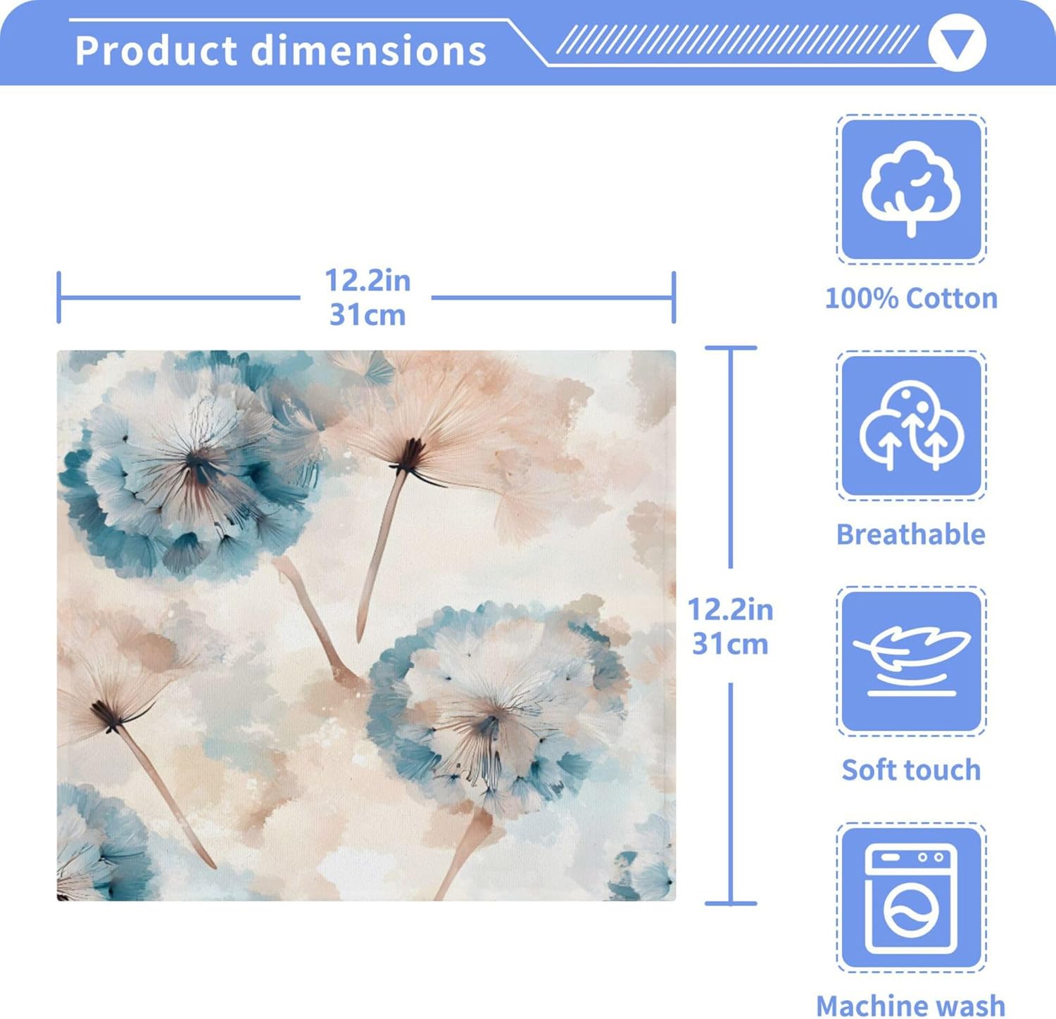 Xigua Dandelions Washcloth Set