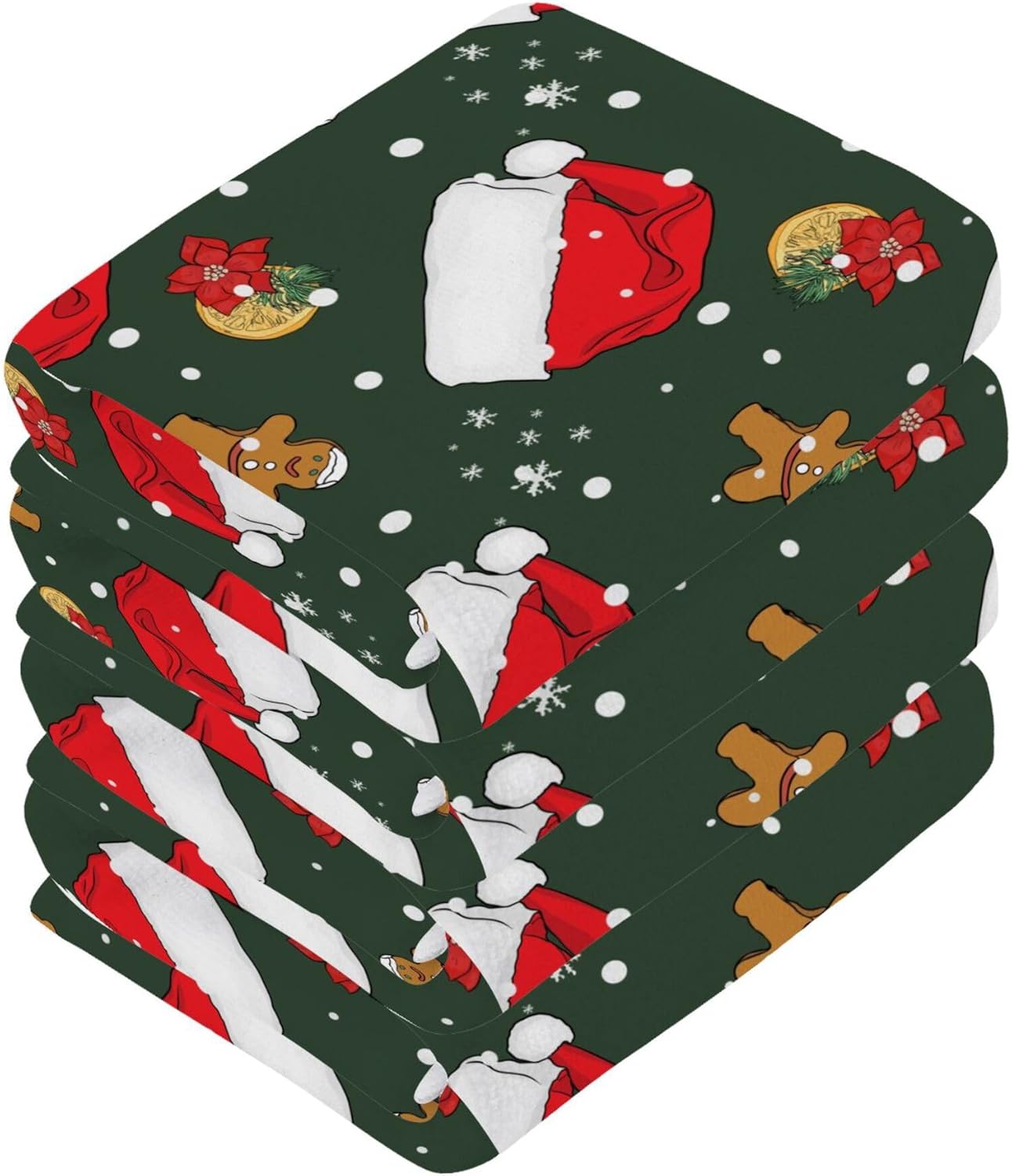 Xigua Christmas Hats Washcloth Set