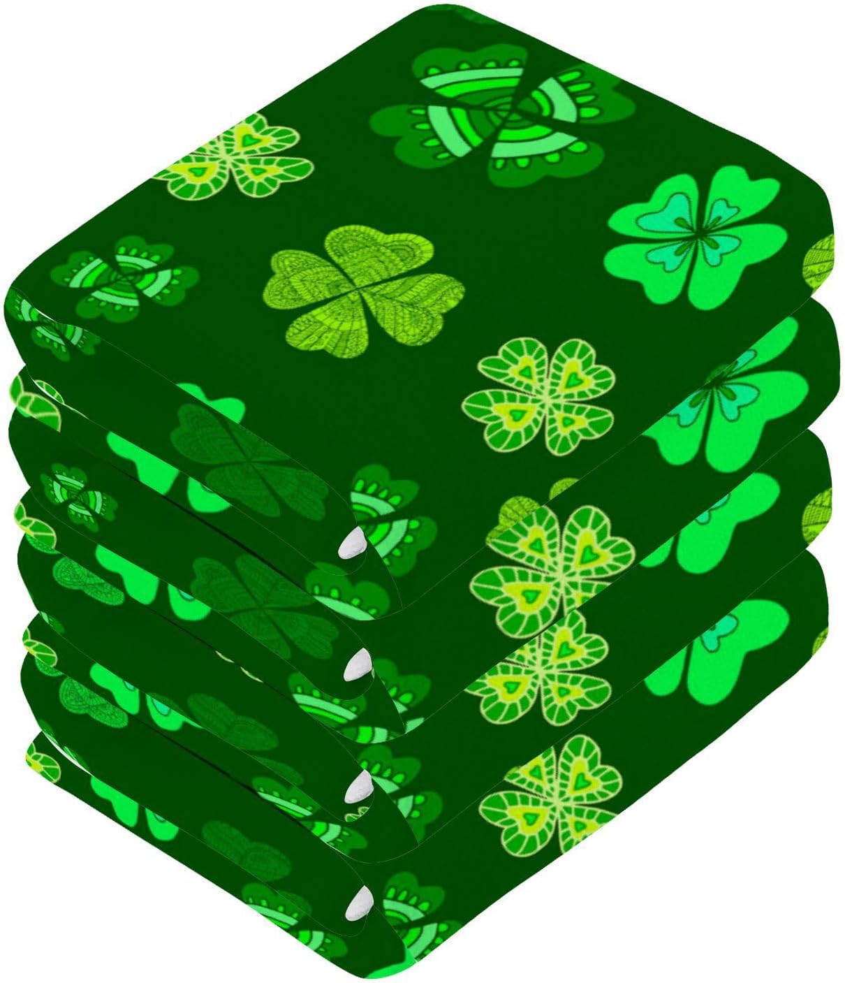 St Patricks Day Washcloths 2 Pack Soft Absorbent Cotton
