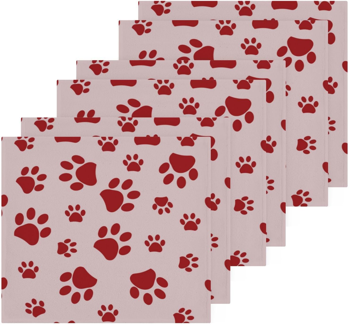 Fiber-Soft Dog Paw Washcloth Set