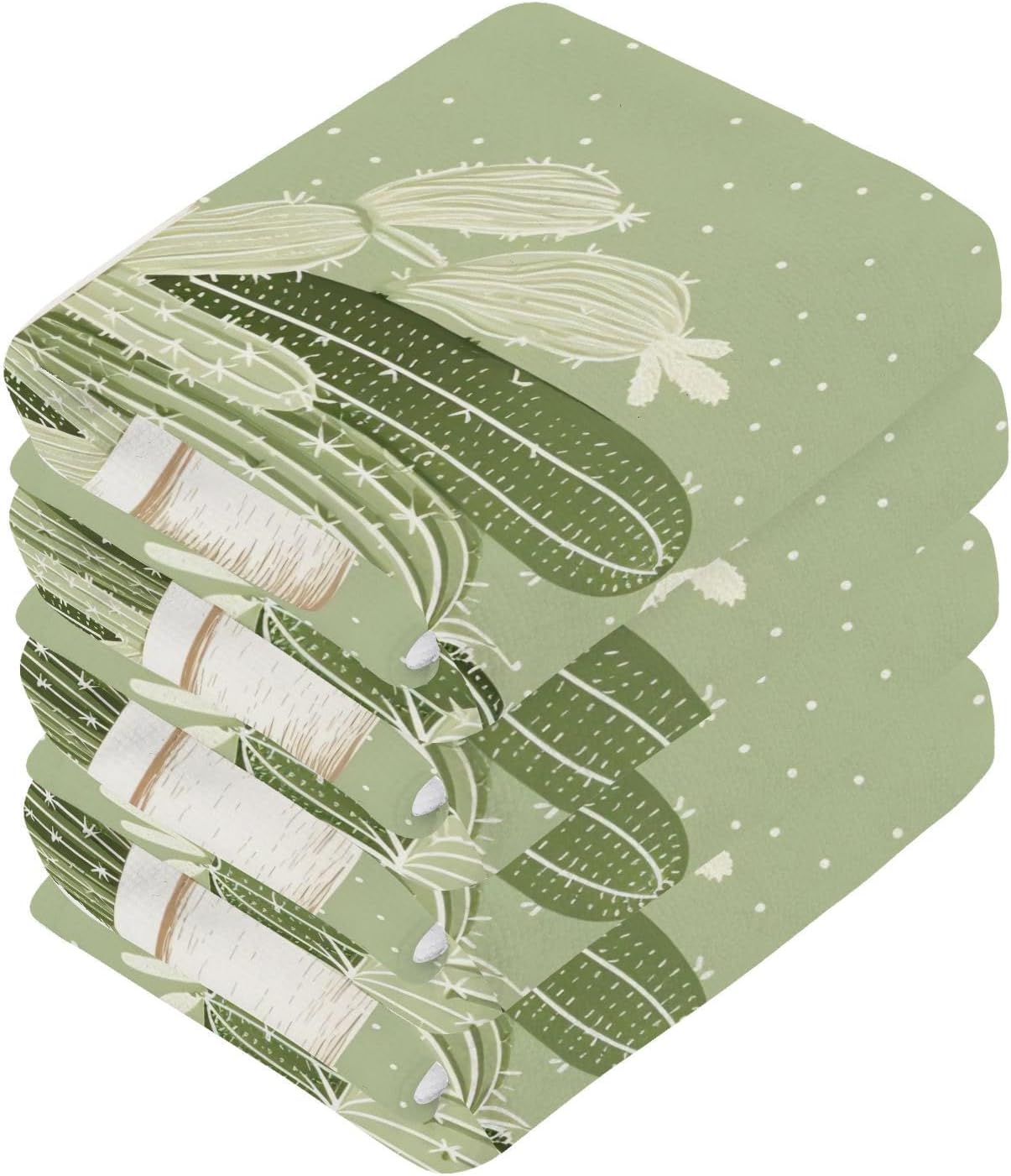 Cactus Washcloth 2-Pack SoftReusable Cotton Face Towels