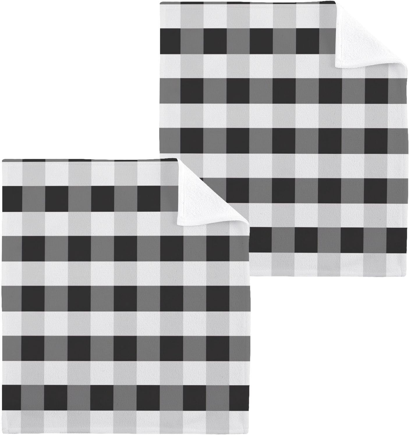 Soft buffalo plaid washcloths