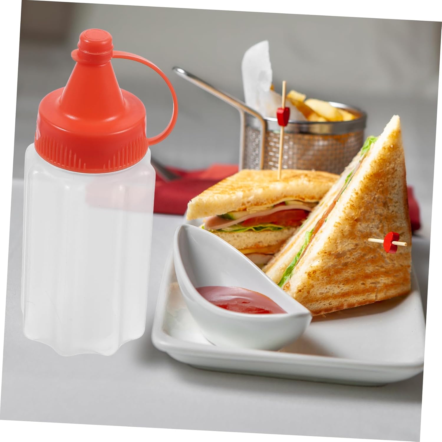 BIUDECO 4-Piece Squeeze Condiment Bottles