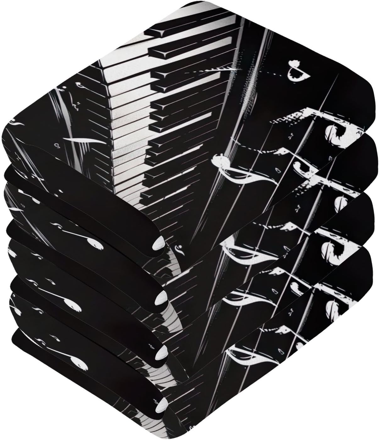 Yettasbin Piano Washcloths 2 Pack Soft Absorbent Towels