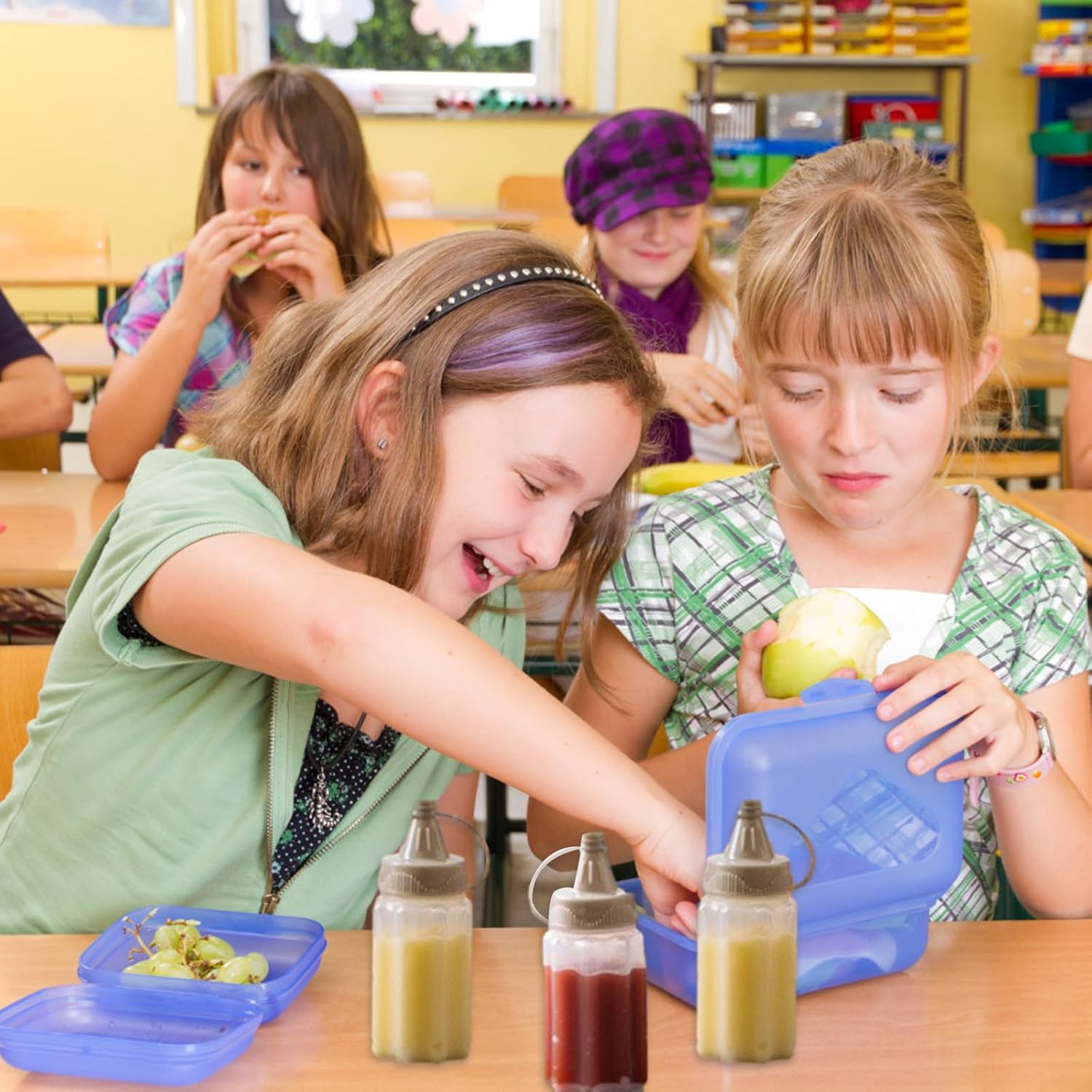 12-Piece Plastic Salad Dressing Squeeze Bottles