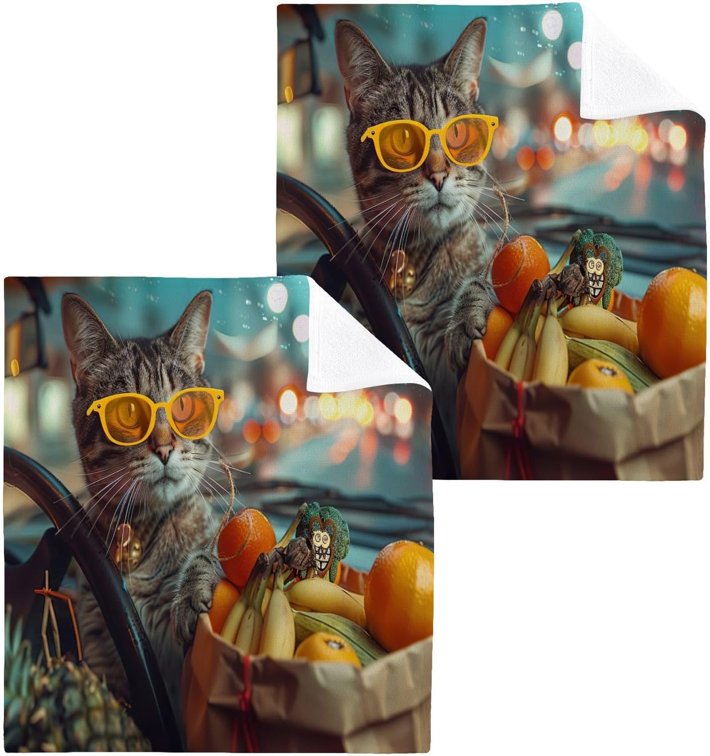 Driver Cat Washcloth 2-Pack
