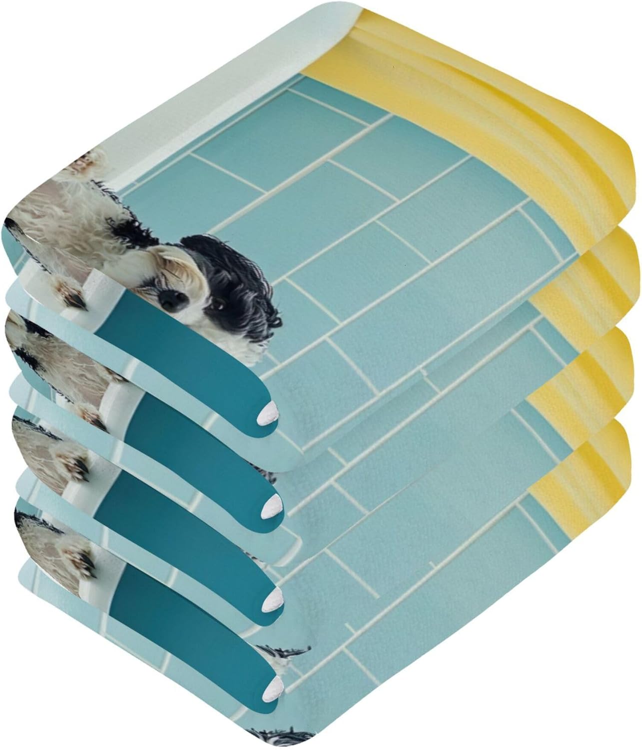 Durable Dog Towels Set for Bathtubs