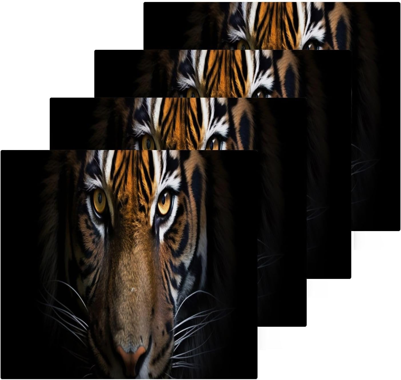 YETTASBIN Tiger Washcloths 2 Pack Soft Absorbent Towels