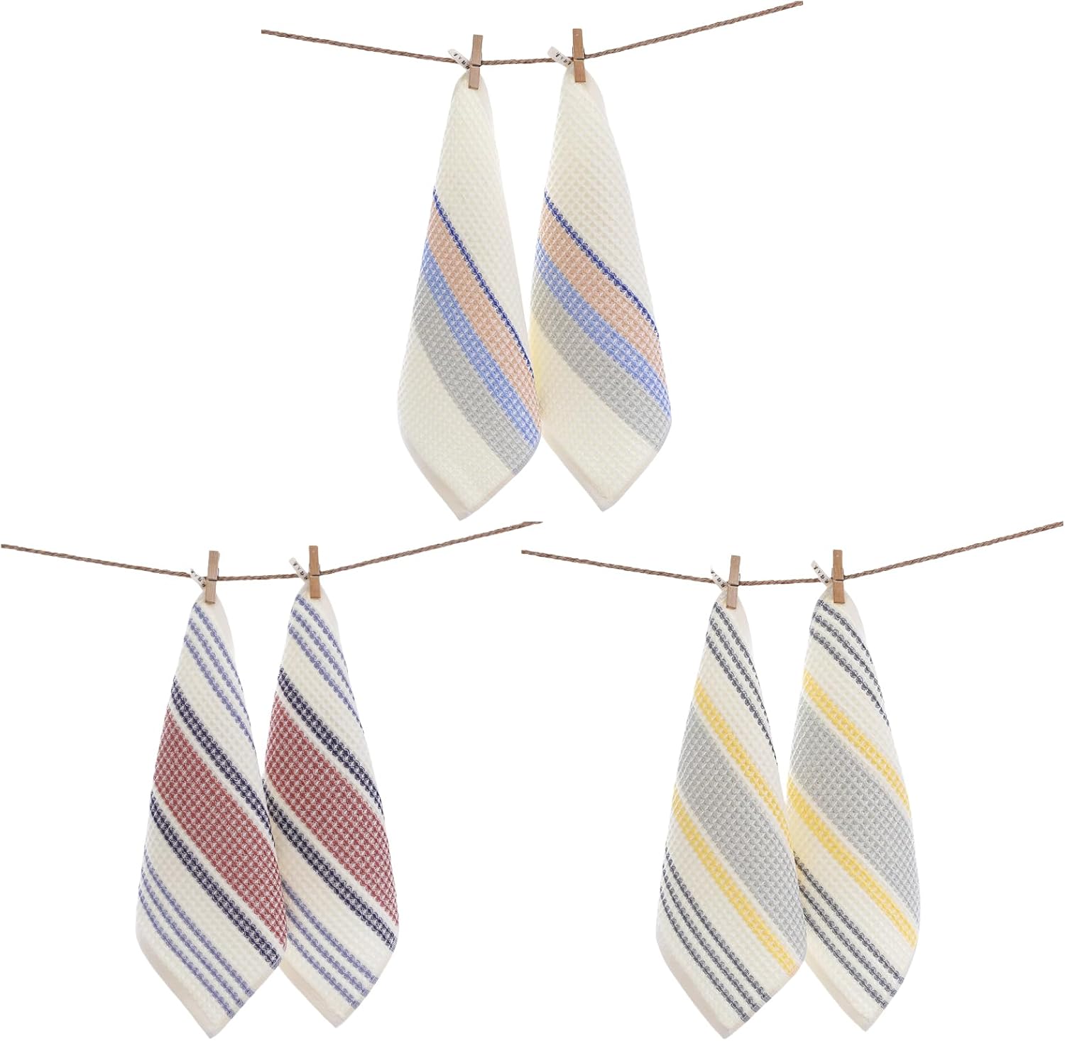 Soft Cotton Washcloth for Daily Use Durable Striped Design