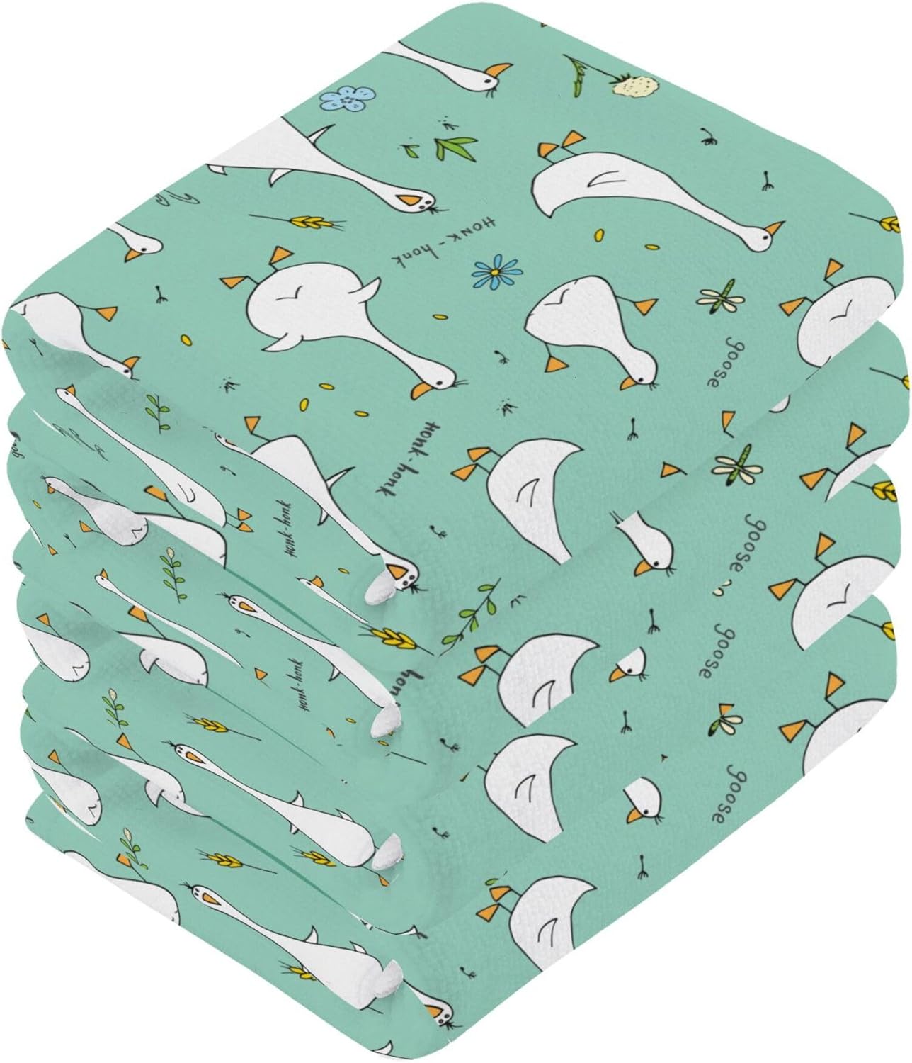 xigua Cute Goose Washcloth Set - Fast Drying Multi-Purpose Towels