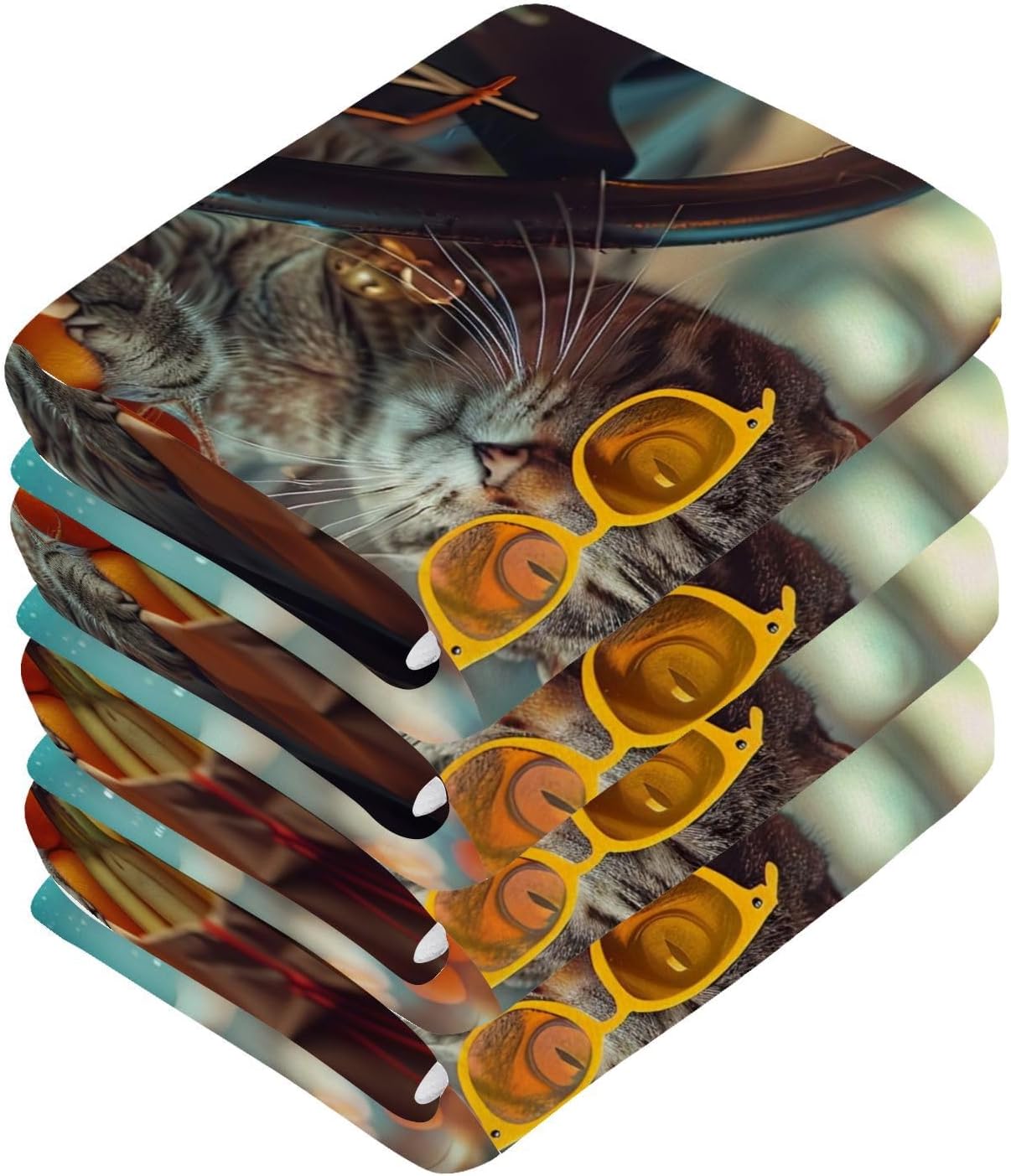 Driver Cat Washcloth 2-Pack