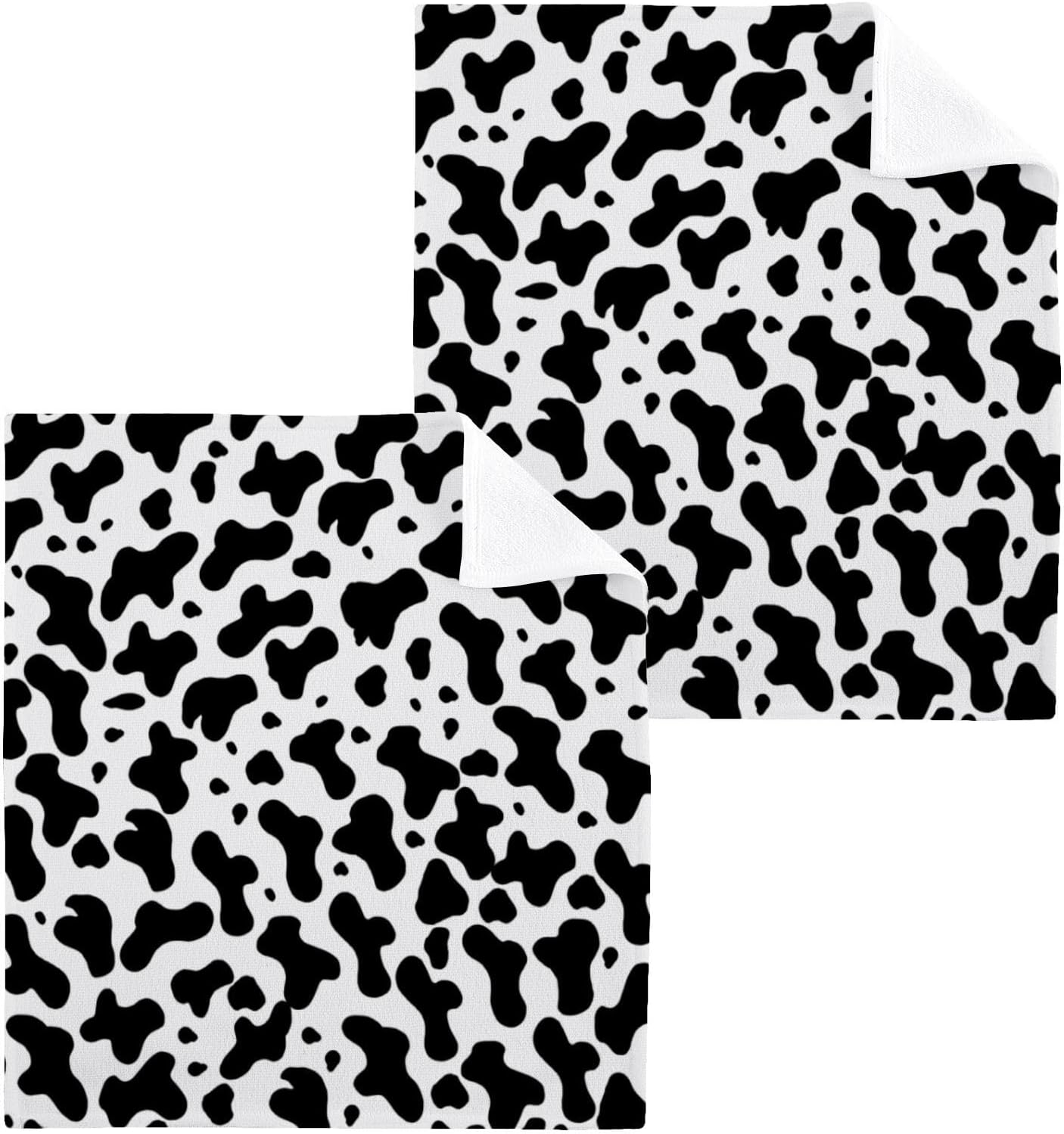 Masterpiece Cow Print Washcloth 2-Pack