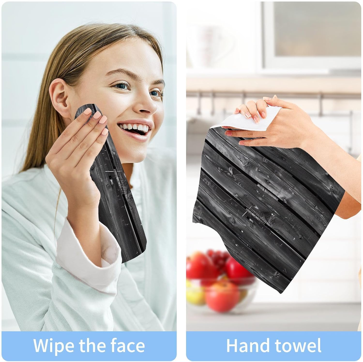 Natural Wood Texture Washcloths