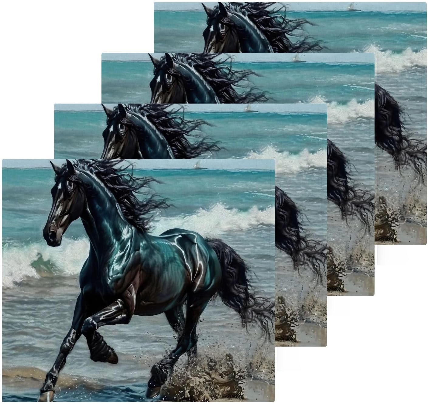 Perfect Multi-Purpose Horse Face Towels for Daily Use Soft Reusable